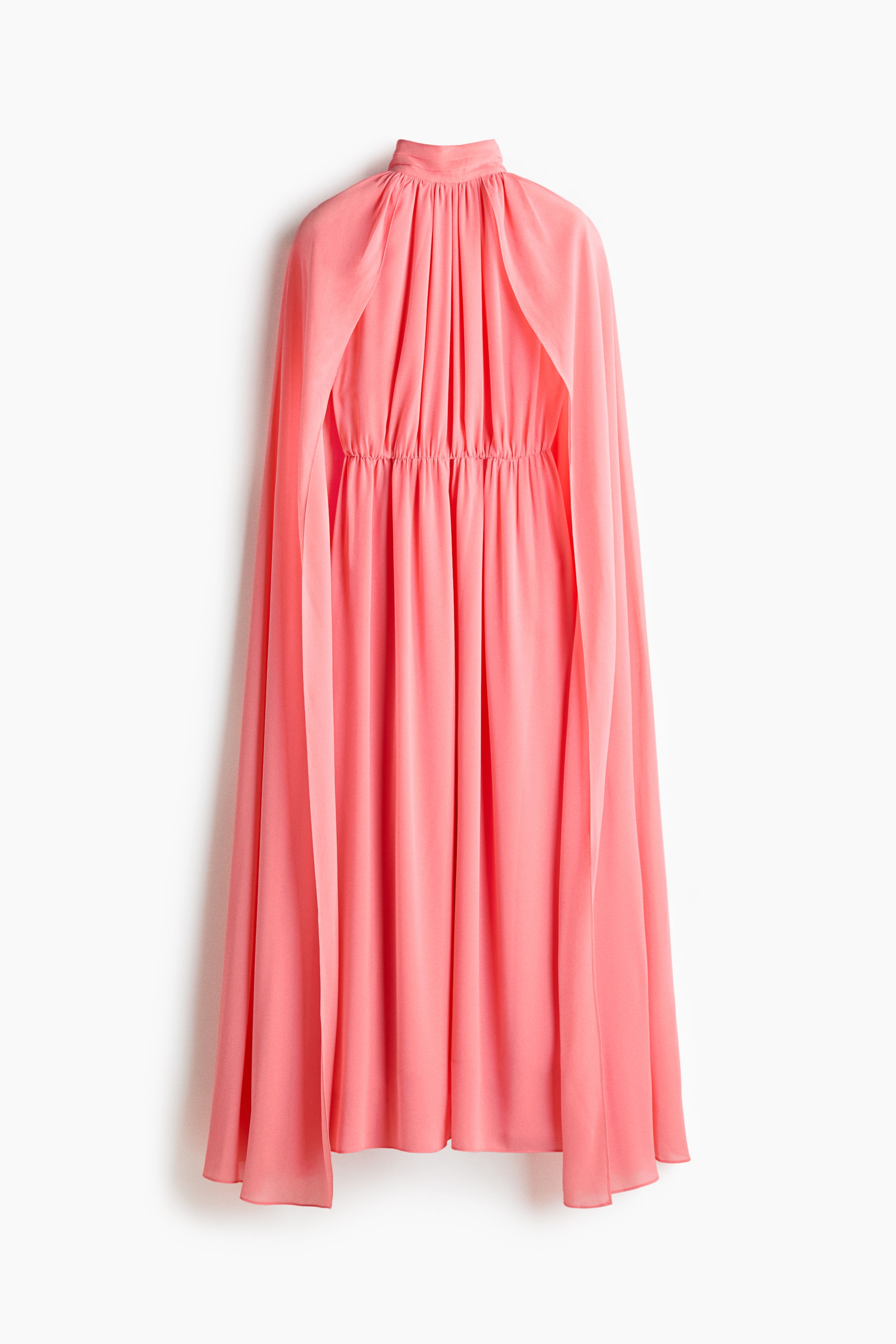 View larger image: Draped cape-detail dress - Pink - Ladies | H&M 1