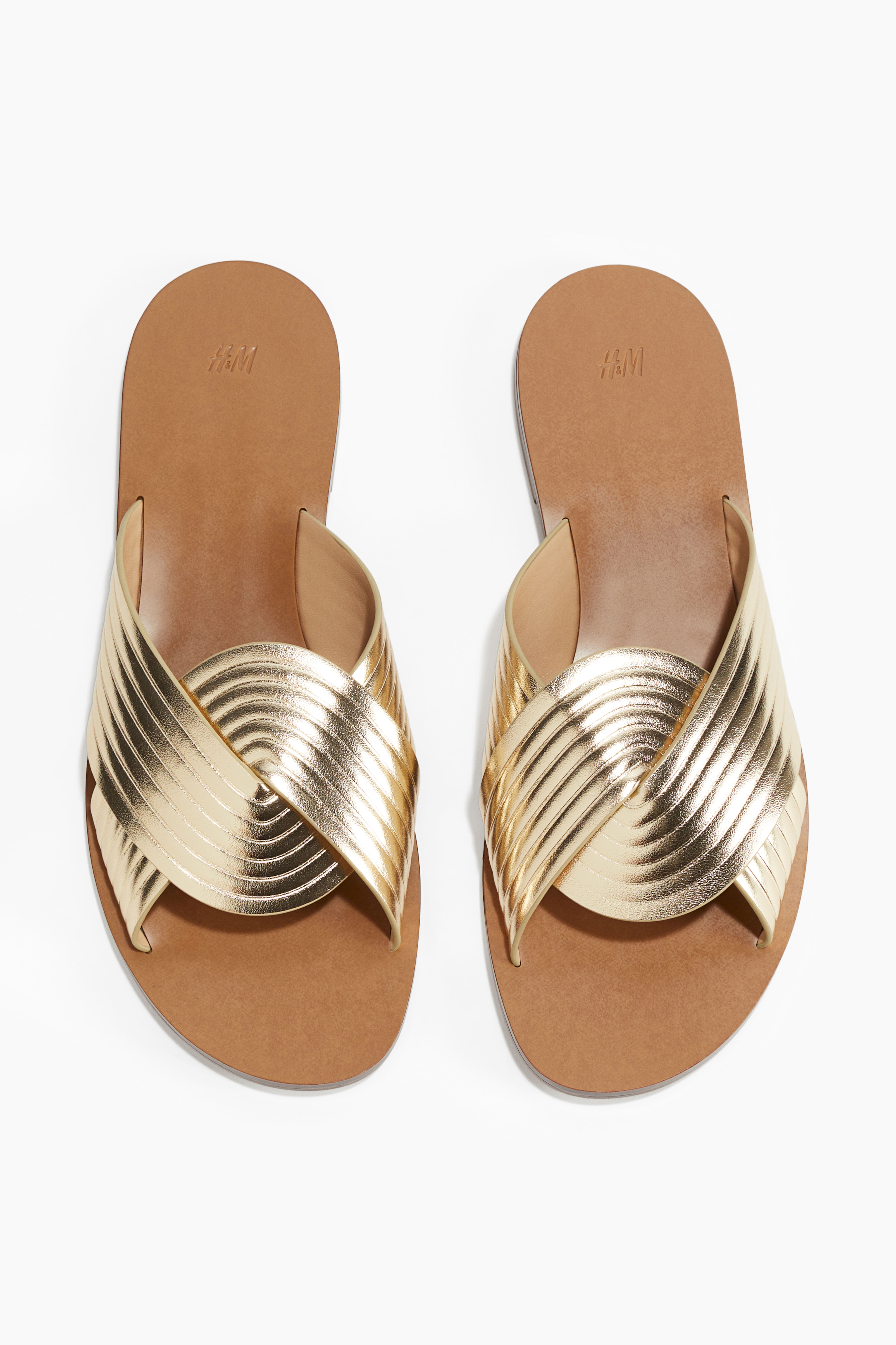 Gold sandals sale on sale