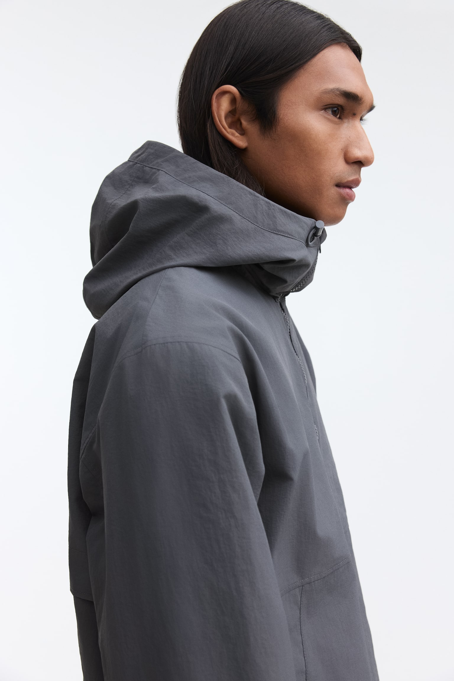 Water-repellent nylon windbreaker - Grey/Dark mole/Dark teal/Black - 5