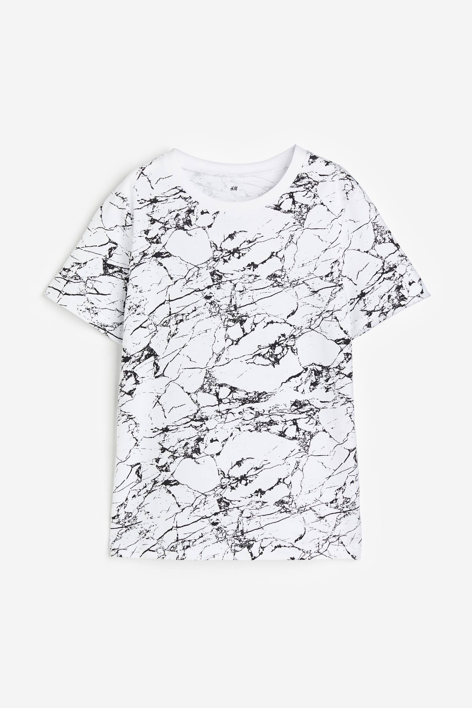 T-shirt - White/Marbled/Dark grey/Splatter - 1