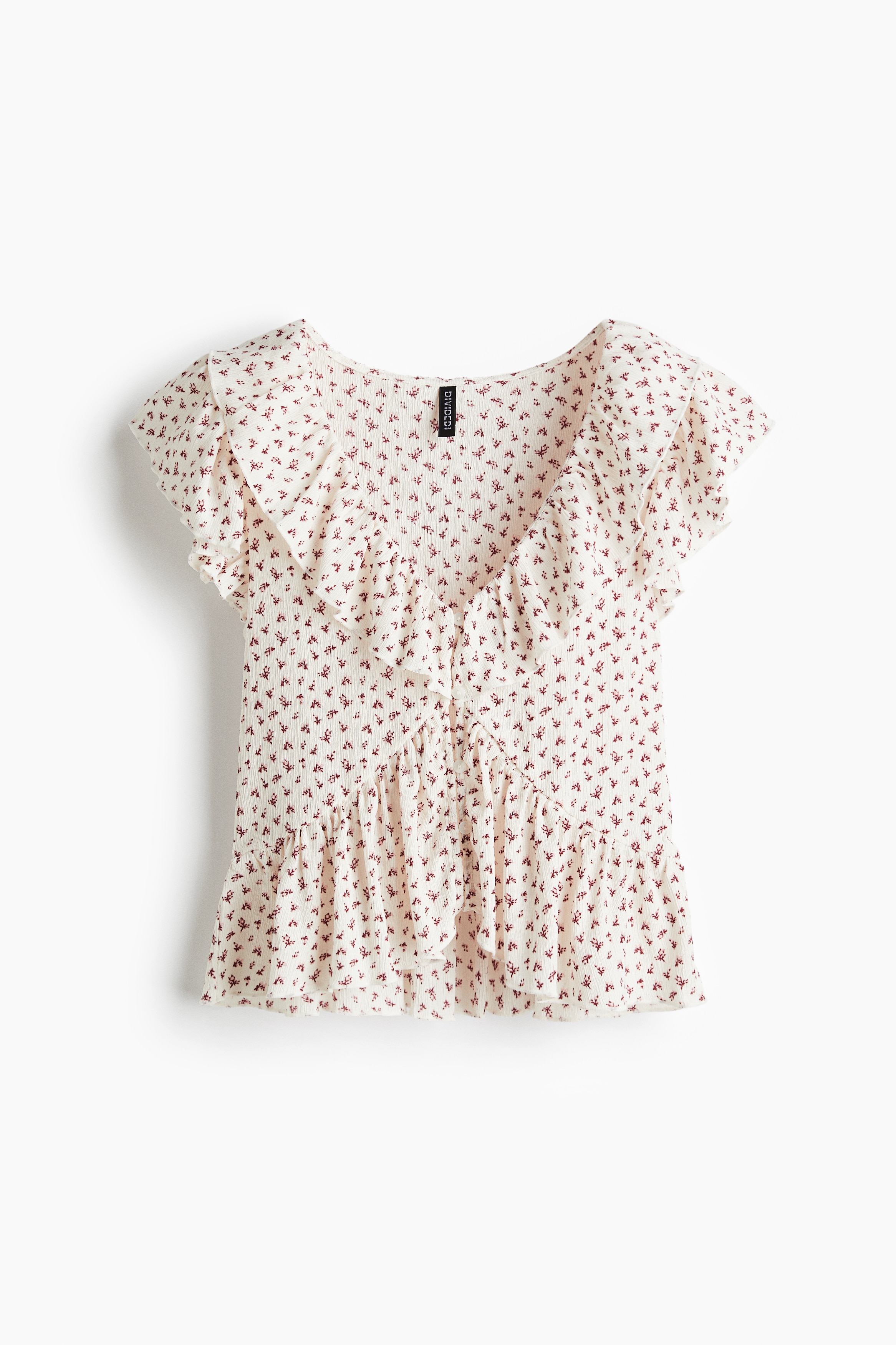 Flounce Collar Top