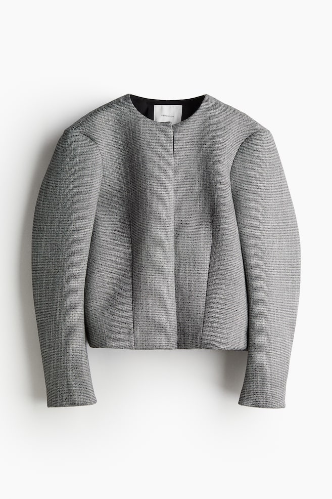 Veste en twill texturé - Gris chiné - 1