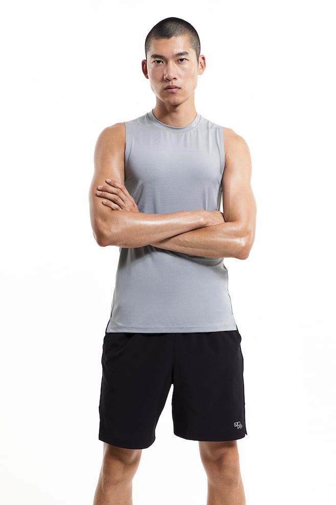 DryMove™ Sports vest top - Grey/Black/White - 6