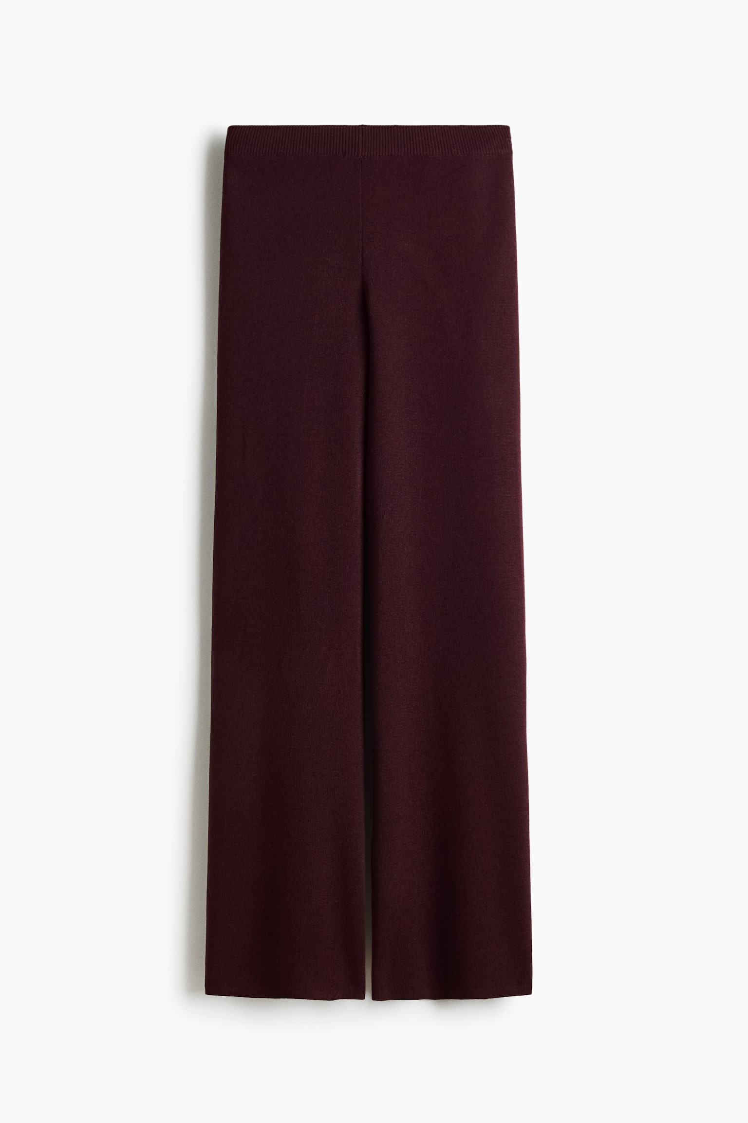 Женские брюки H&M Fine-Knit, цвет: Бордовый — фото 1