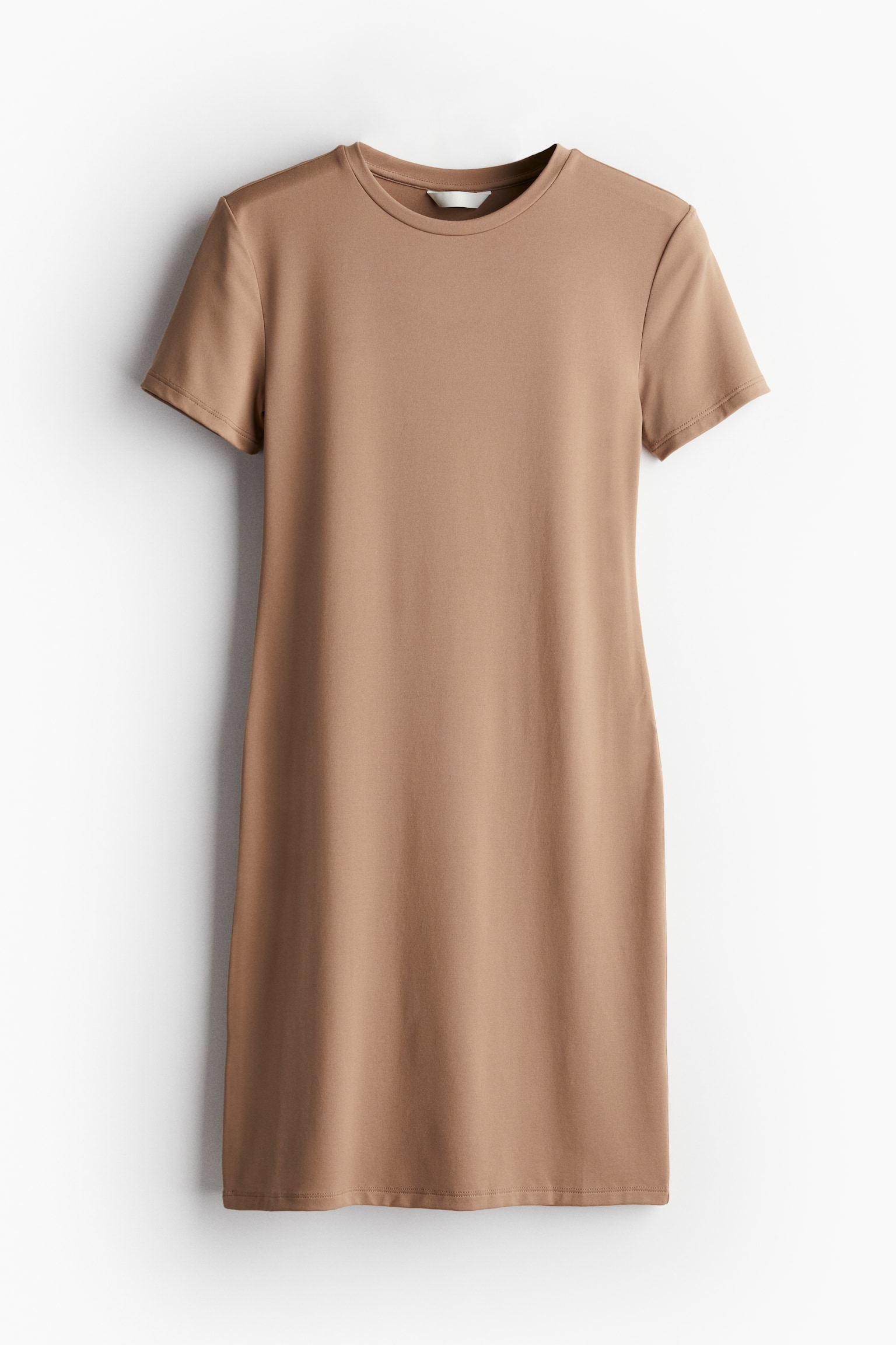 Microfibre T-shirt dress - Dark beige/Black/Dark grey - 2