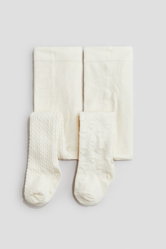 Детские свитеры H&M 2-pack Textured-knit Tights