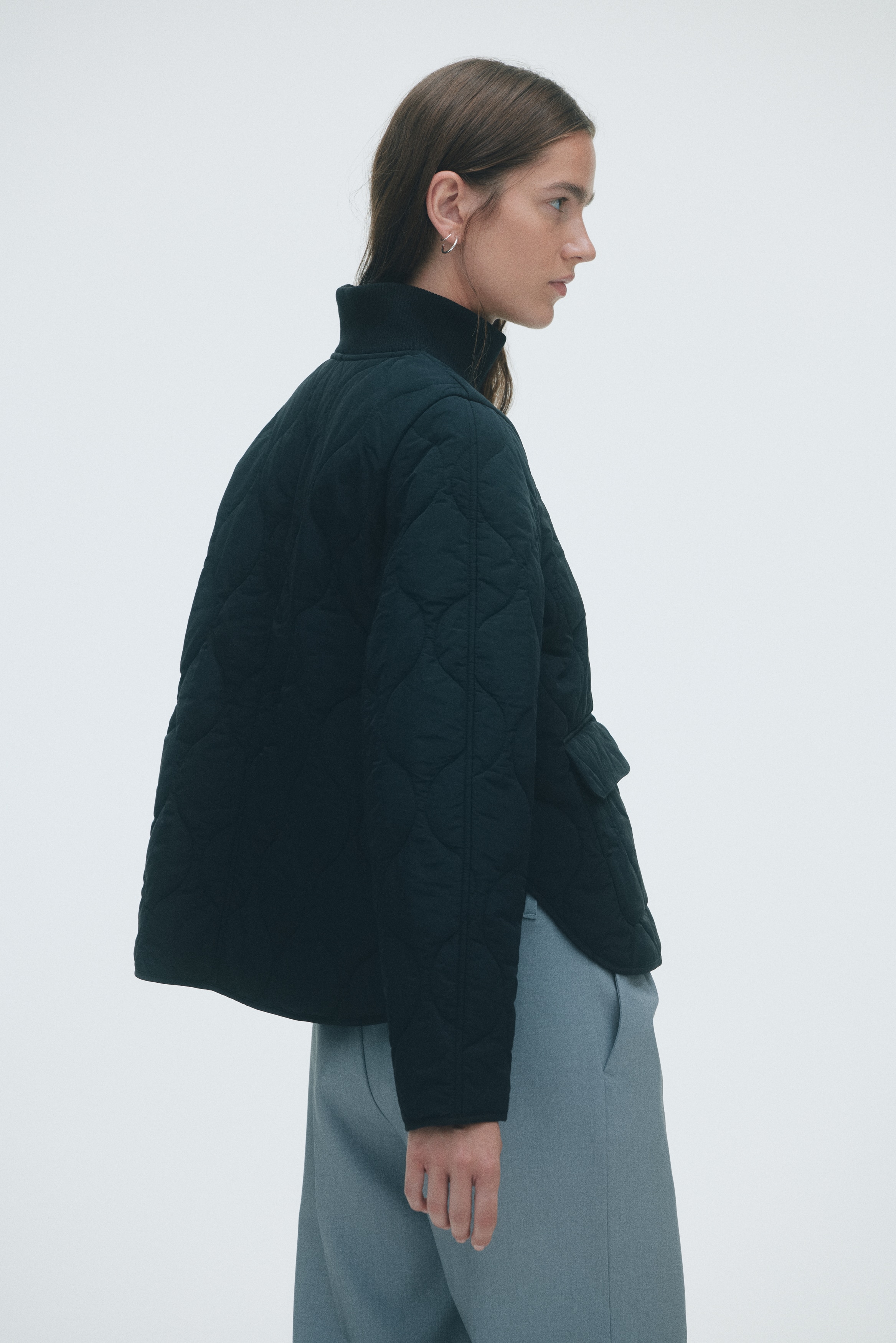 Oversized quilted jacket