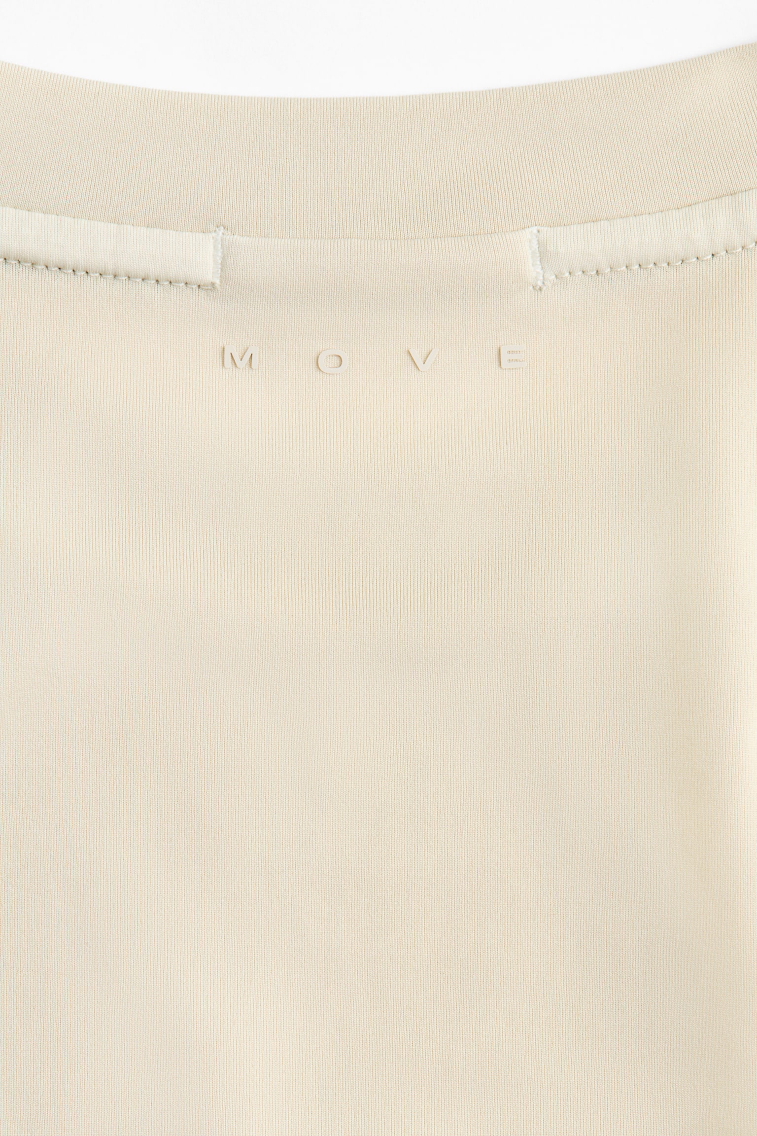 Мужская футболка H&M Move Loose-Fit Boxy Sports with DryMove™, цвет: Натуральный белый — фото 7