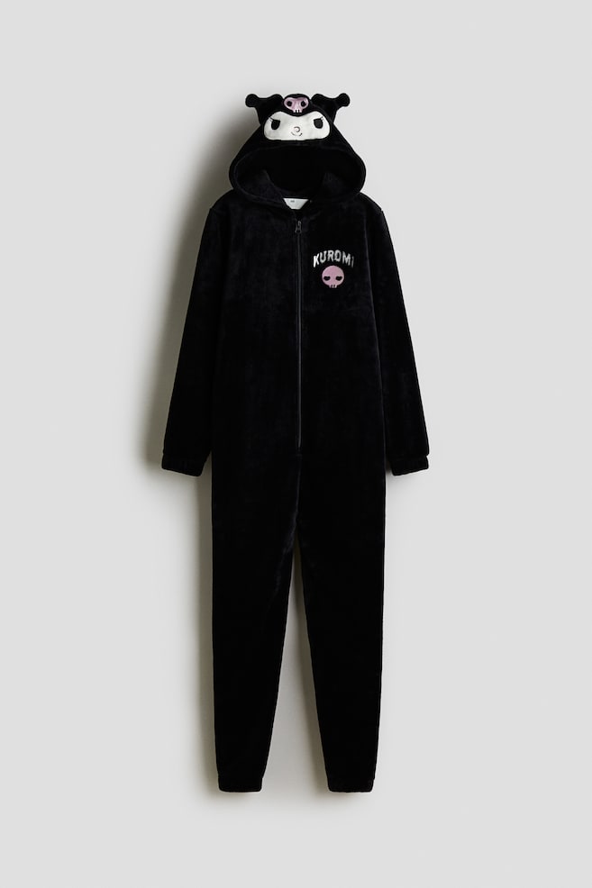 Combinaison en tissu peluche - Noir/Kuromi/Rose/My Melody - 1