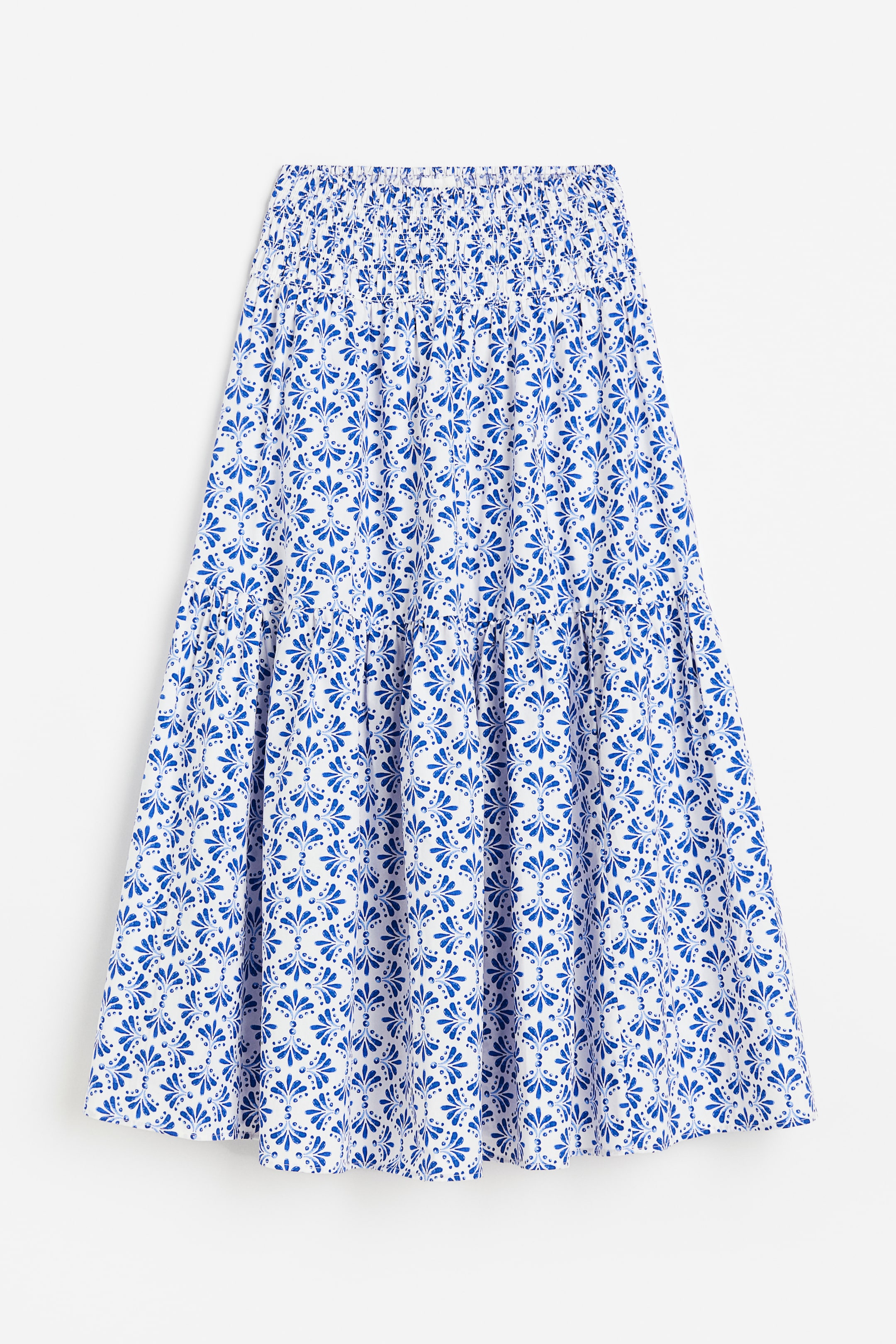 Xem ảnh lớn hơn: Chân váy chữ A - Màu trắng/Hoa văn - Ladies | H&M VN 1