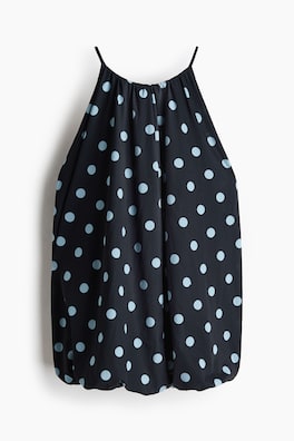 Draperad topp med puffig nederkant