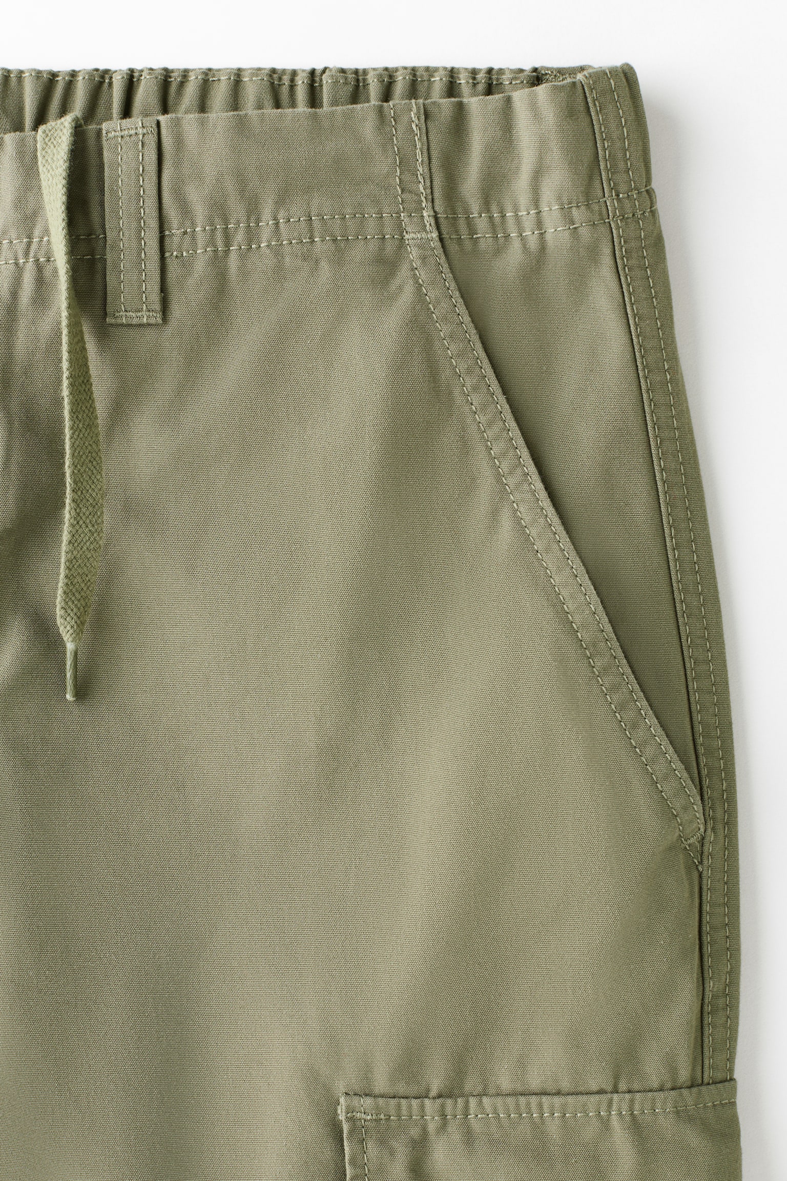 Relaxed Fit Cotton cargo trousers - Khaki green/Brown/Black/Light beige - 3
