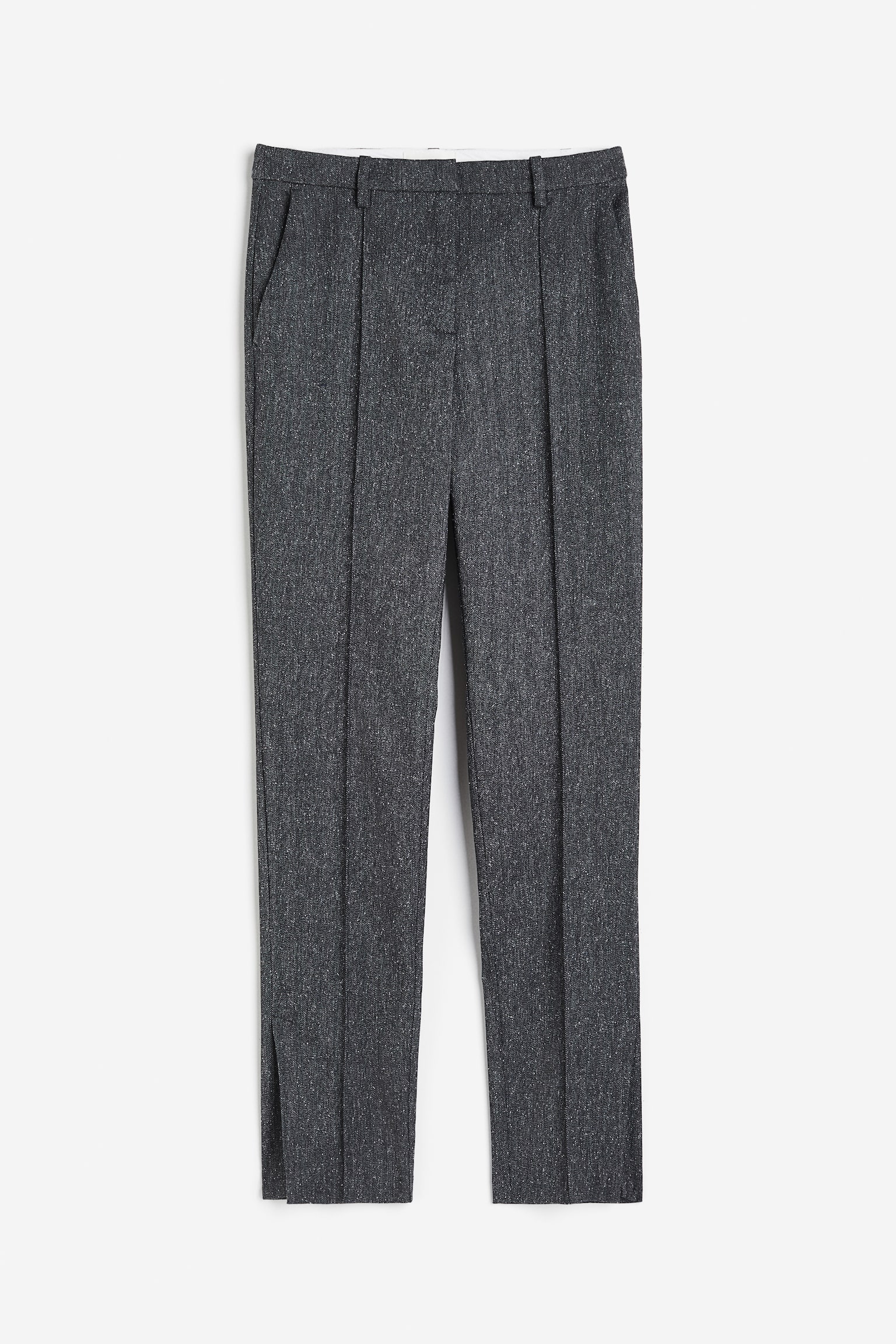 Tailored trousers - Dark grey/Black - 1