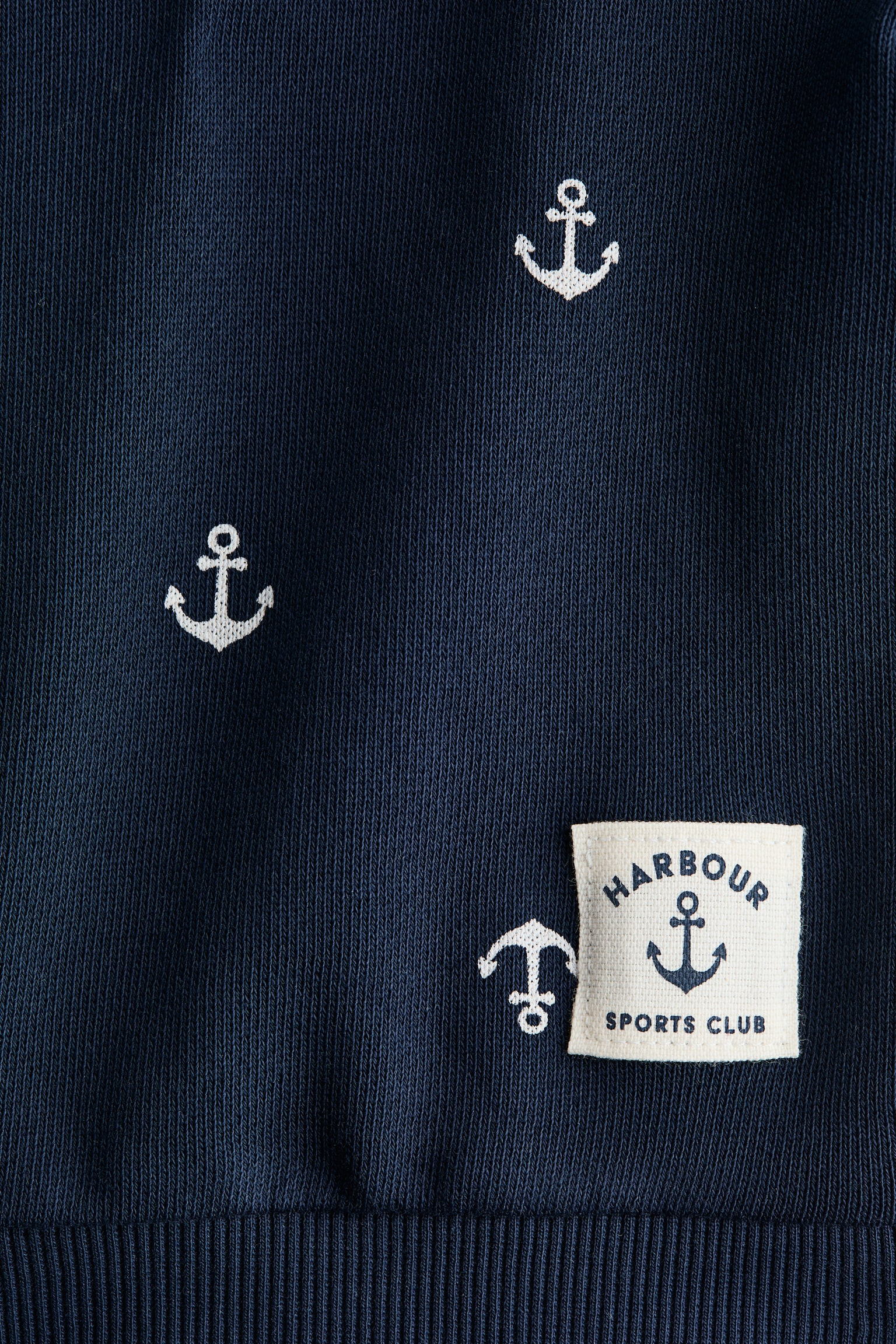 Sweat imprimé - Bleu marine/ancres/Beige clair/voilier/Rouge framboise/Le Port - 2