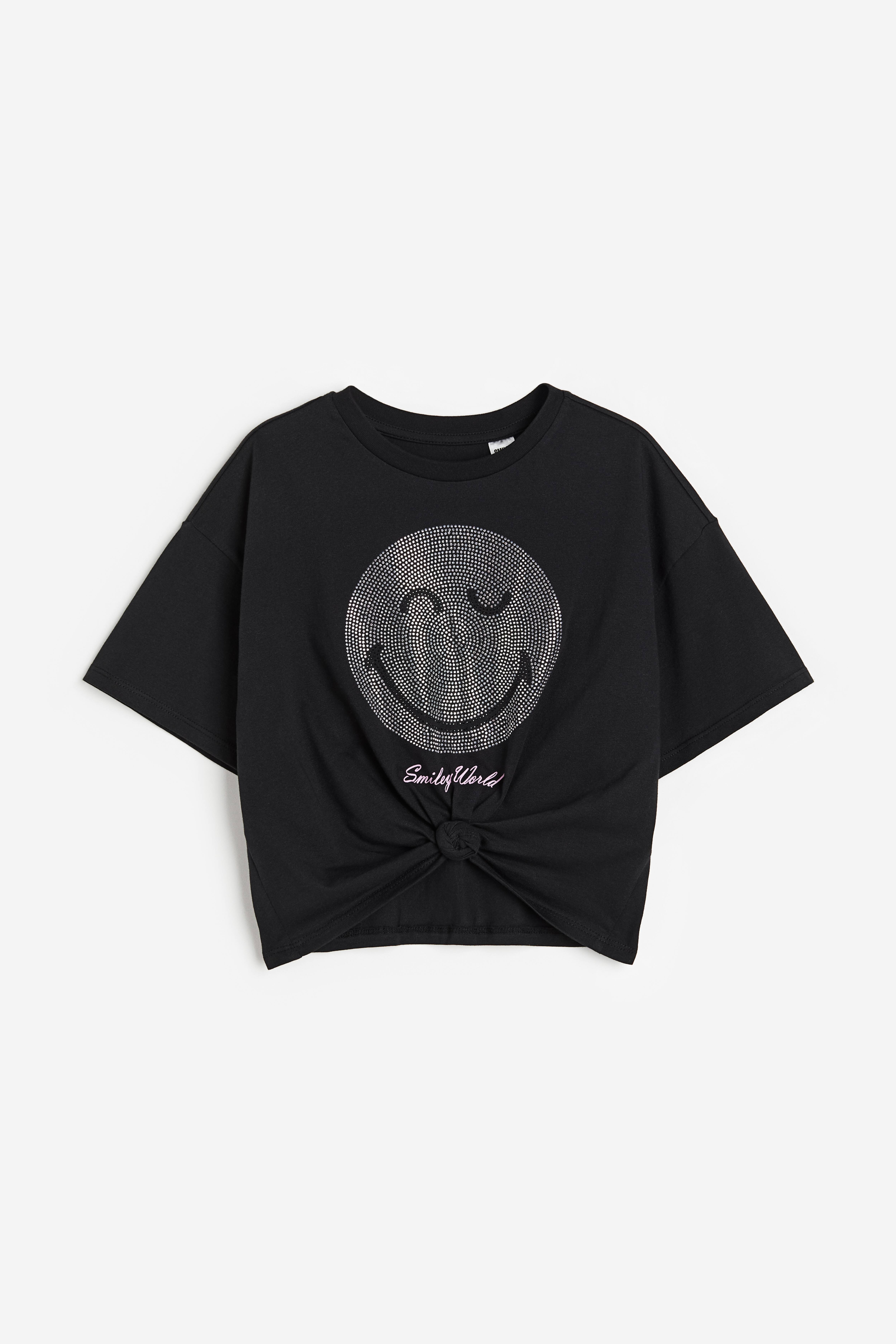 T-shirt Metallizzata Bambina Maeau - Quadri Scollo Rotondo, Maniche Corte, Per Danza Jazz E Hip Hop, 3-10 Anni