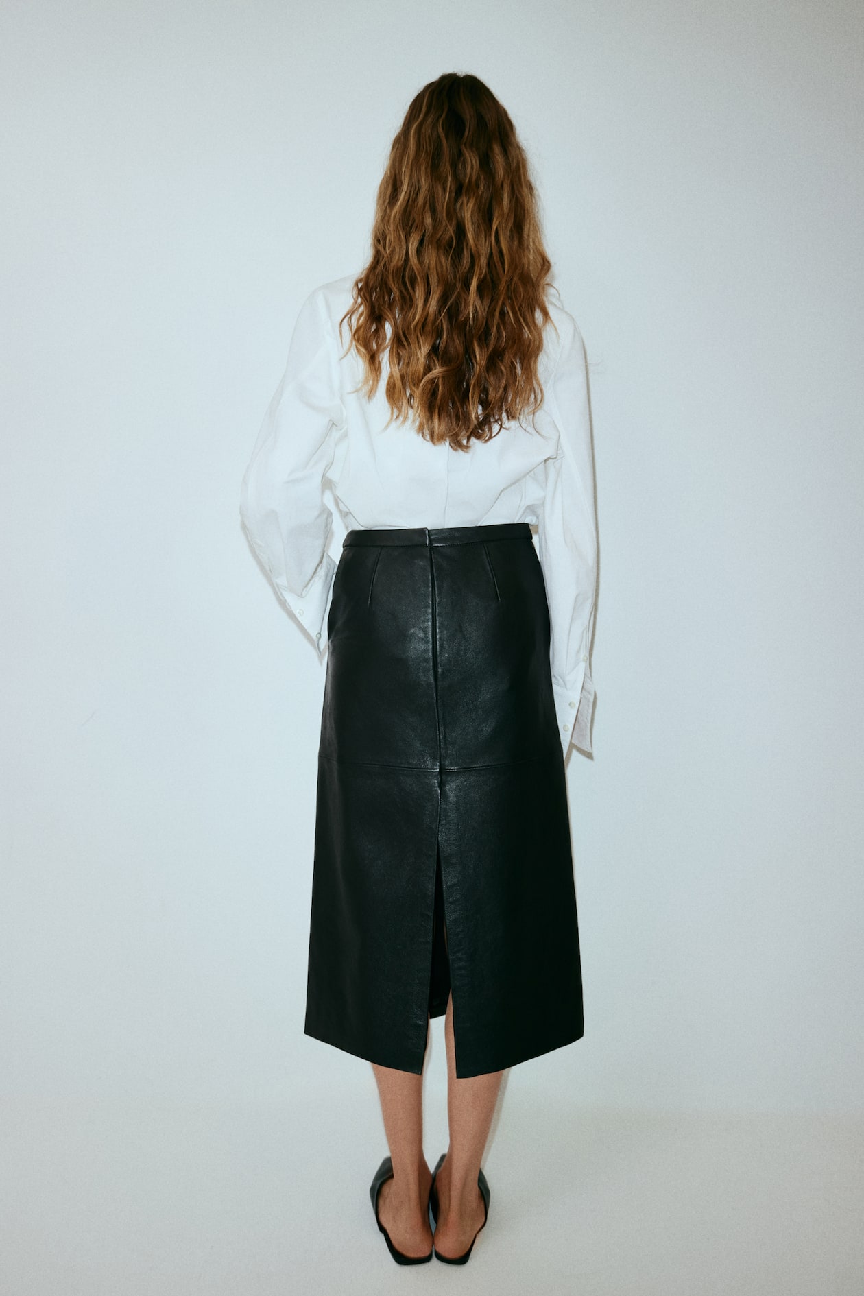 Leather Pencil Skirt - image 4