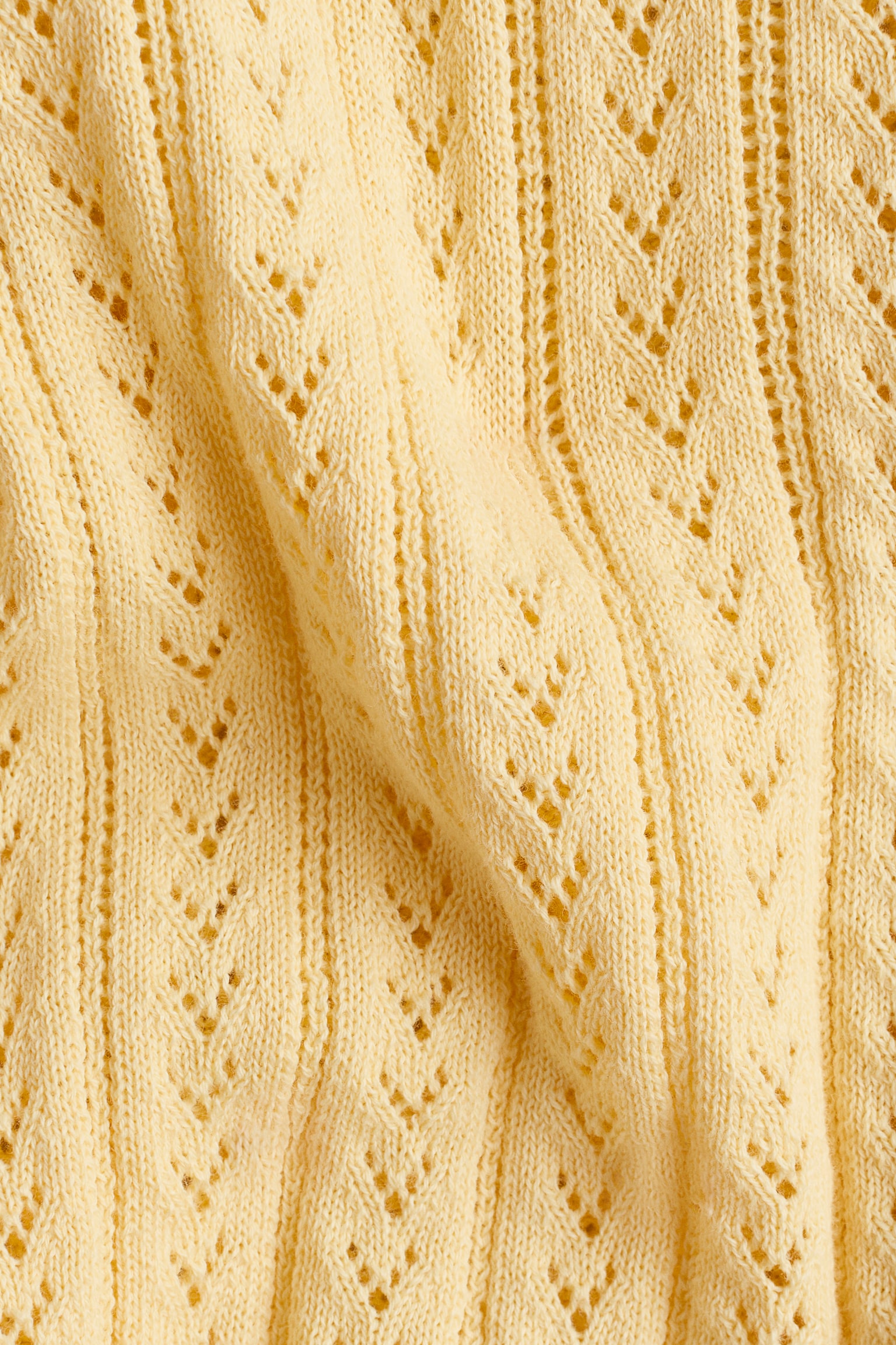 Pointelle-knit cotton cardigan - Yellow/Light pink/Mint green/Light blue/Red/White/Light beige - 2