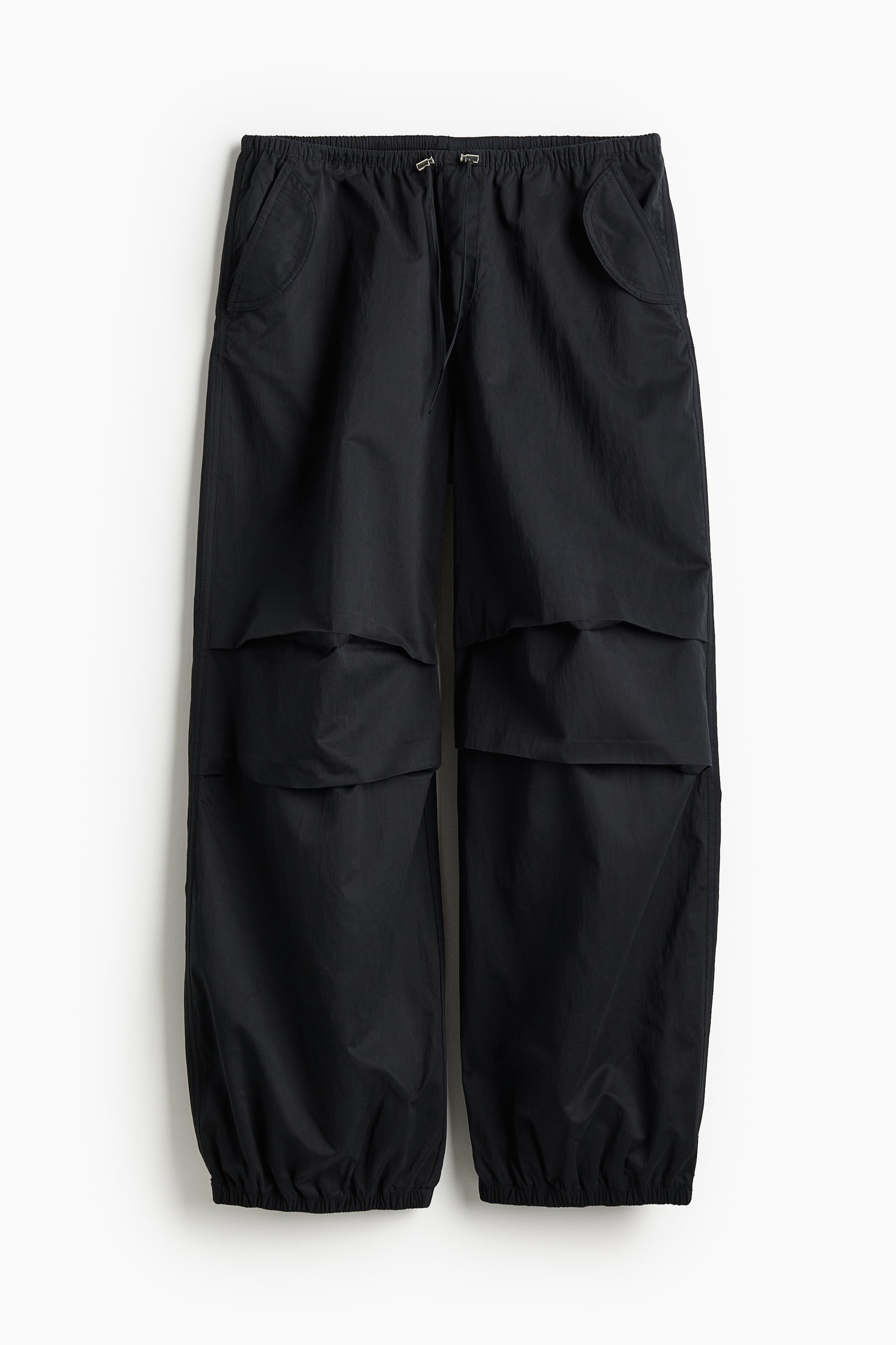 Parachute trousers - Regular waist - Long - Black - Ladies | H&M GB 6