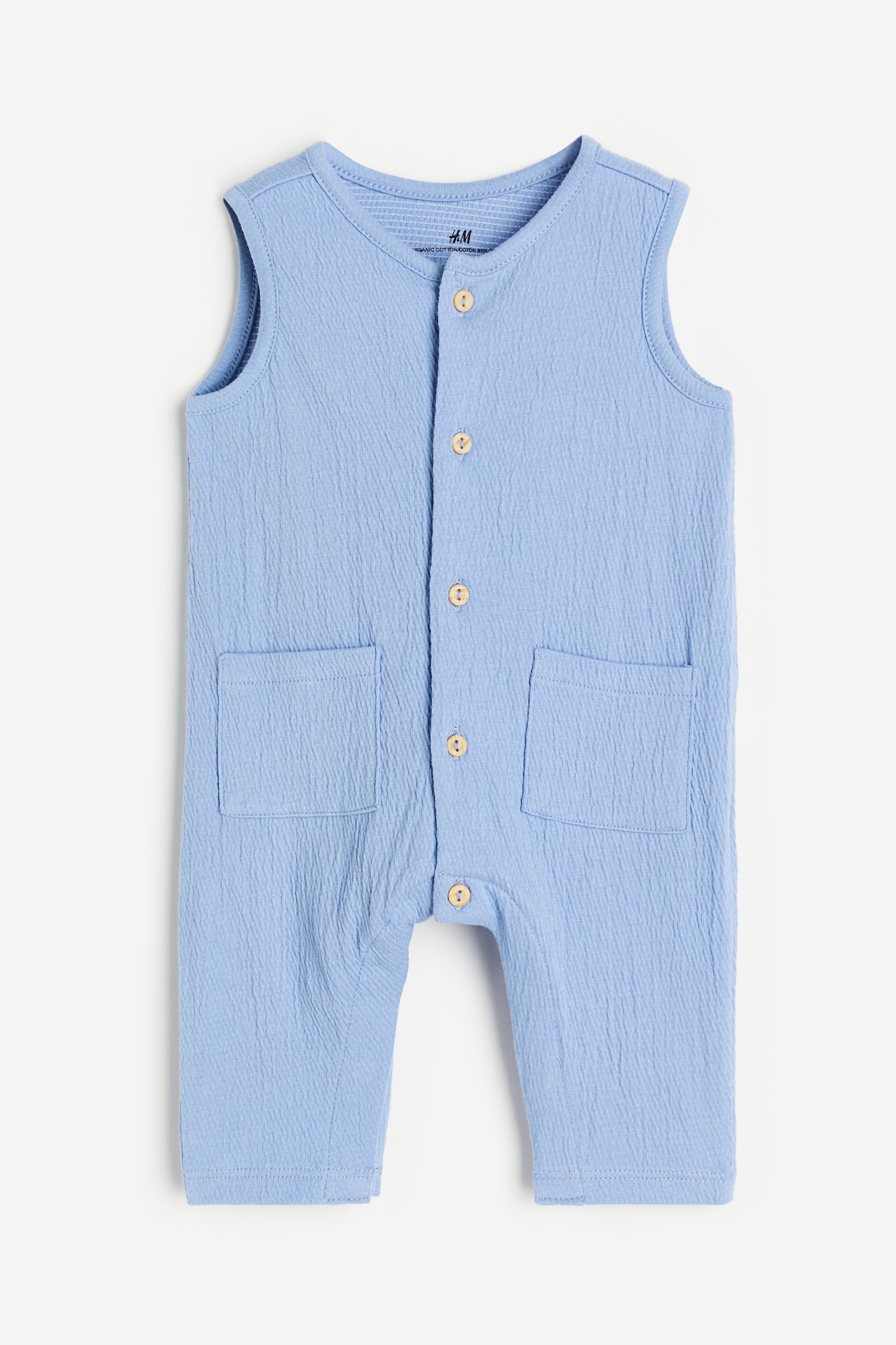 Sleeveless Romper - Light blue/Dark grey/Tigers/Cream/Spot - 1