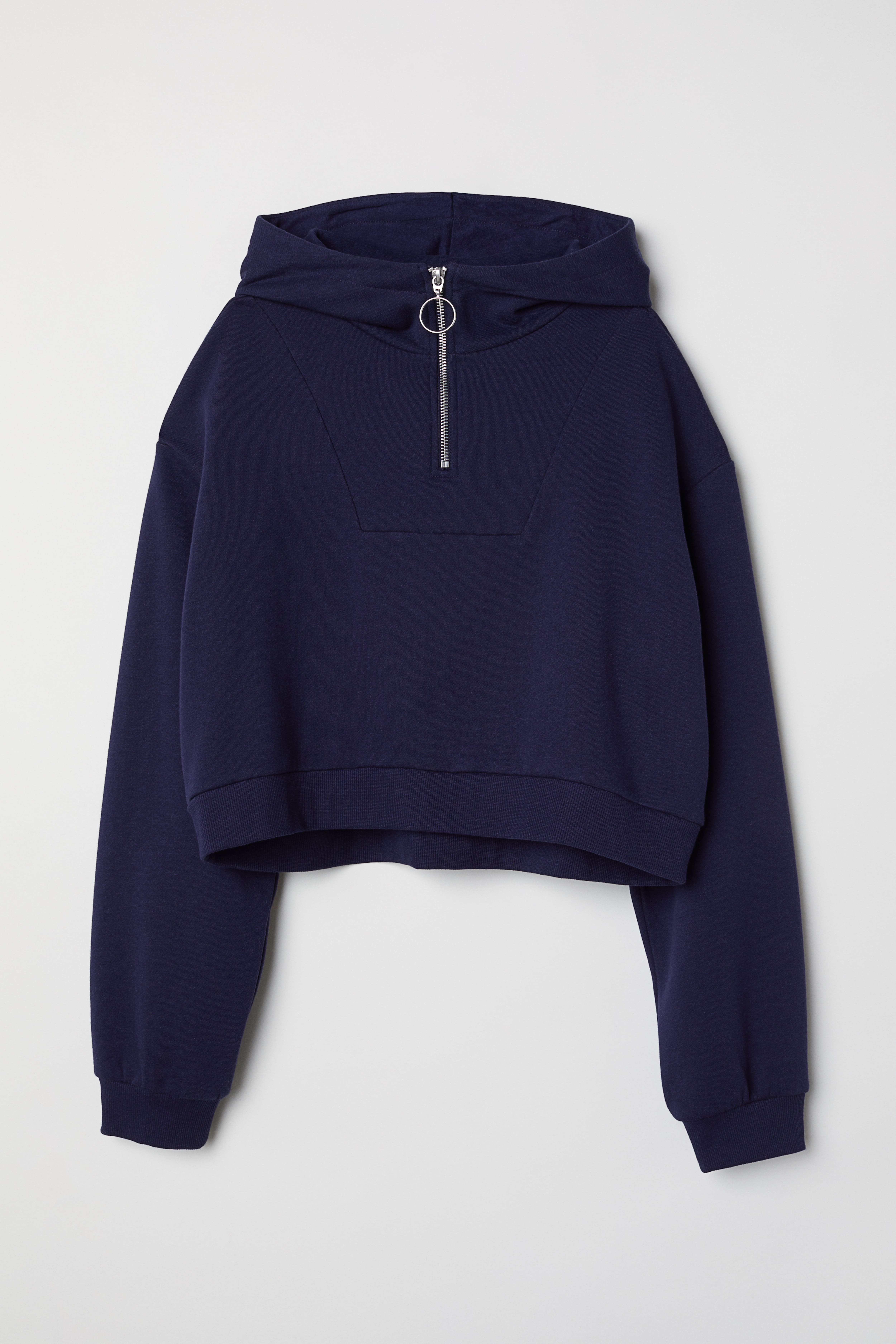 H&m short hoodie best sale