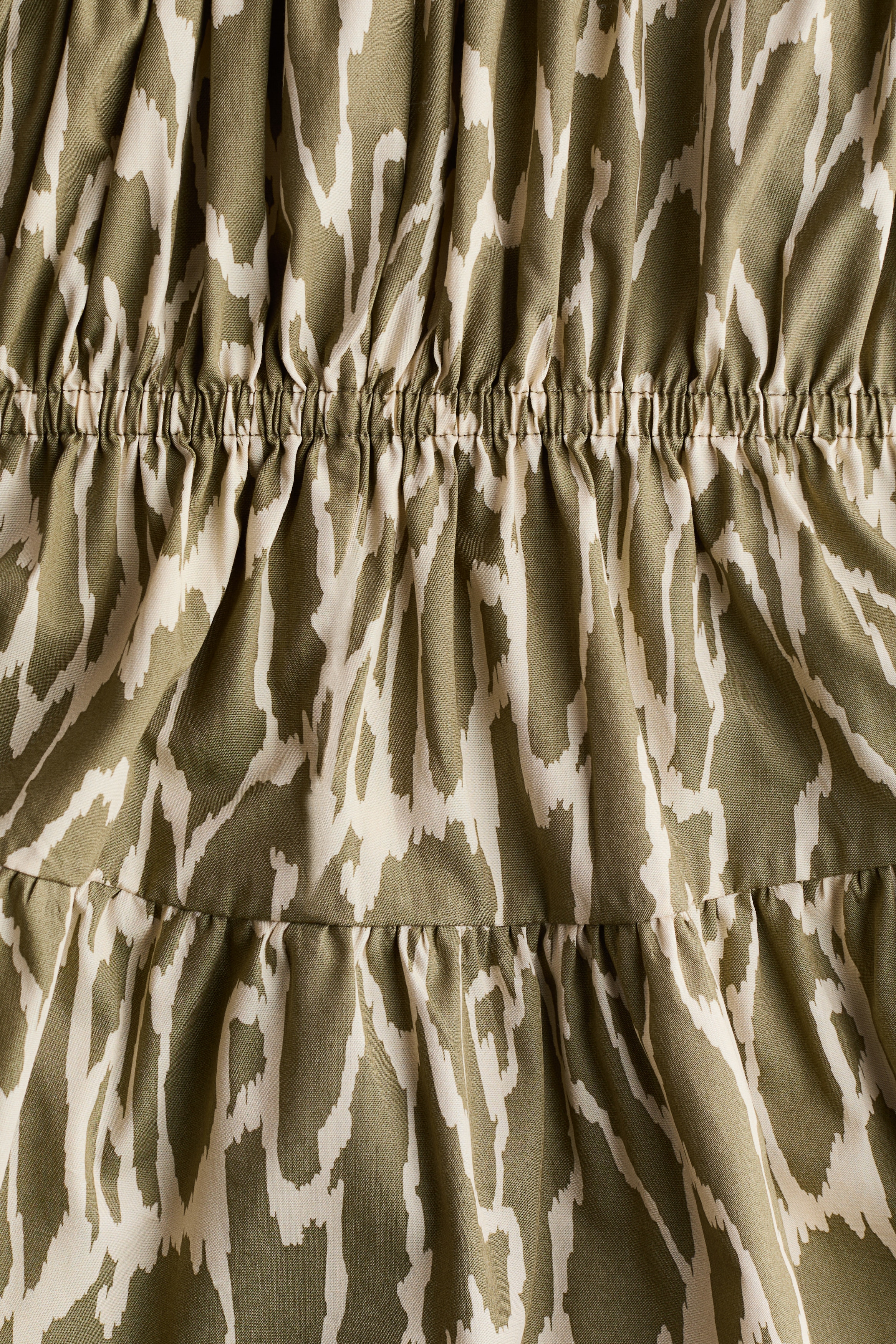 Drawstring-detail poplin dress
