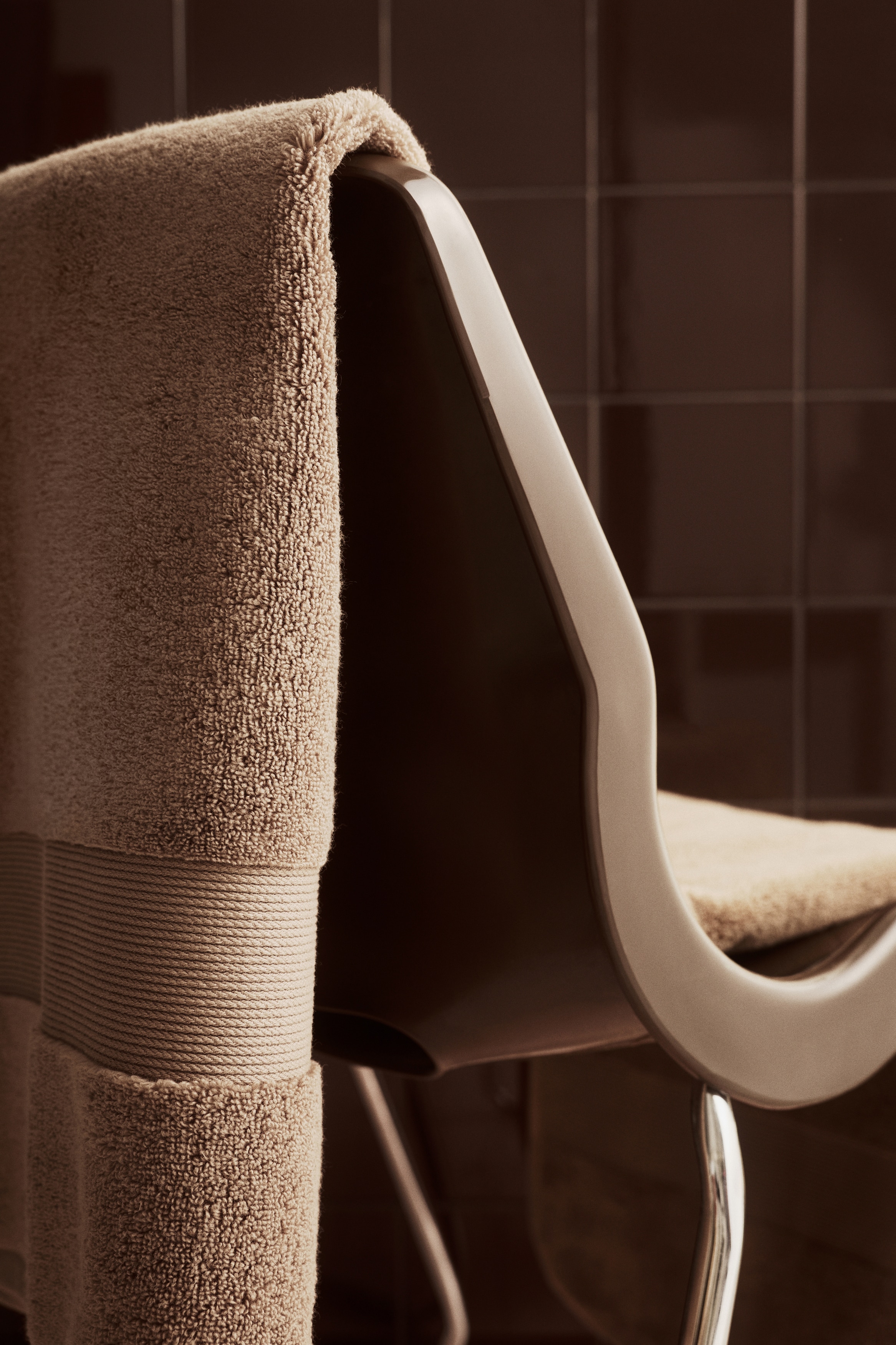 Osuška z měkkého froté - Tlumená hnědá/Světle béžová/Rezavě červená/Pudrově růžová/Bílá