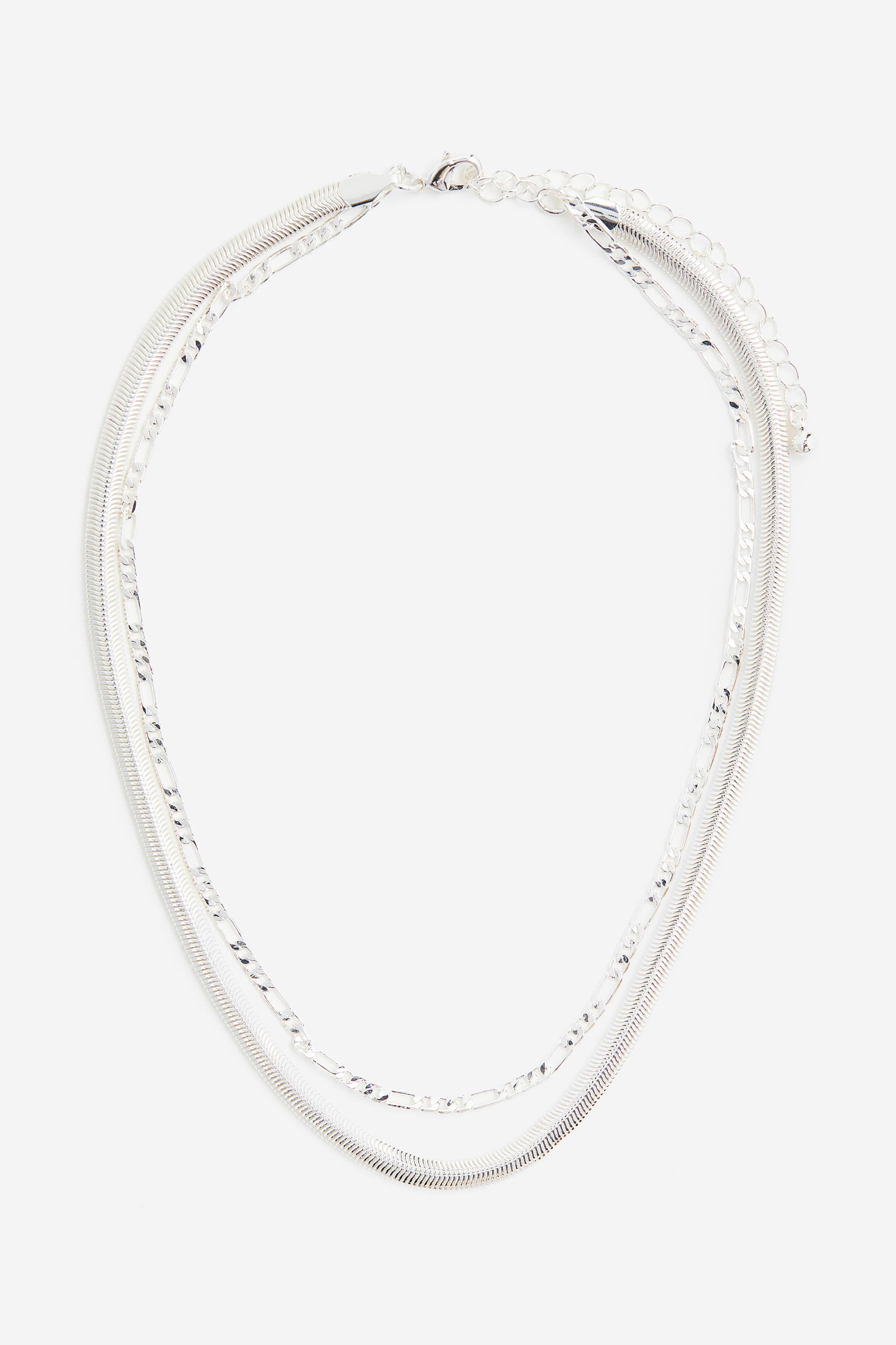 Short Double-strand Necklace - Silver-colored - Ladies | H&M US
