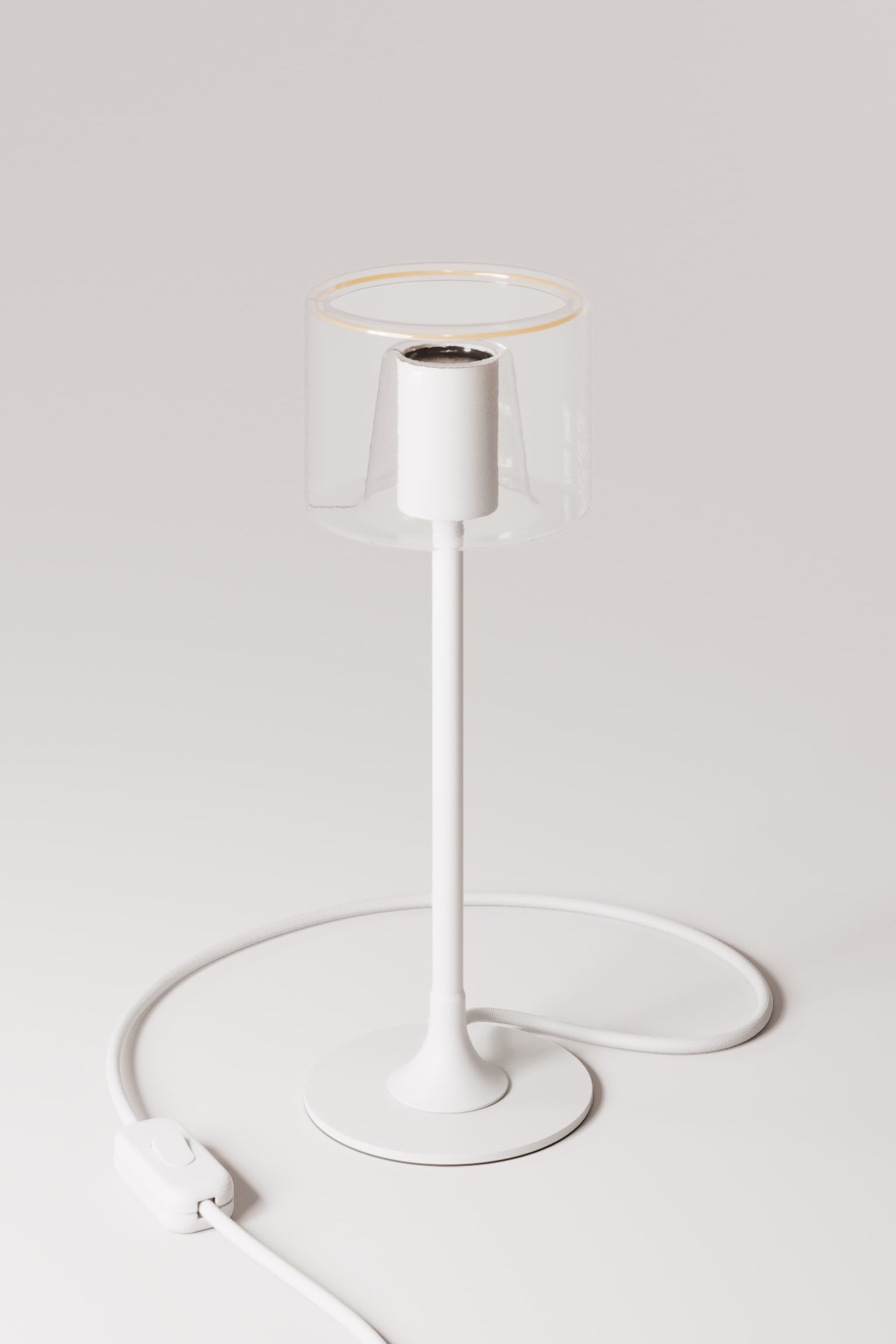 Magnetyczna Lampa Stołowa Ghost - Biały/Czarny - 4