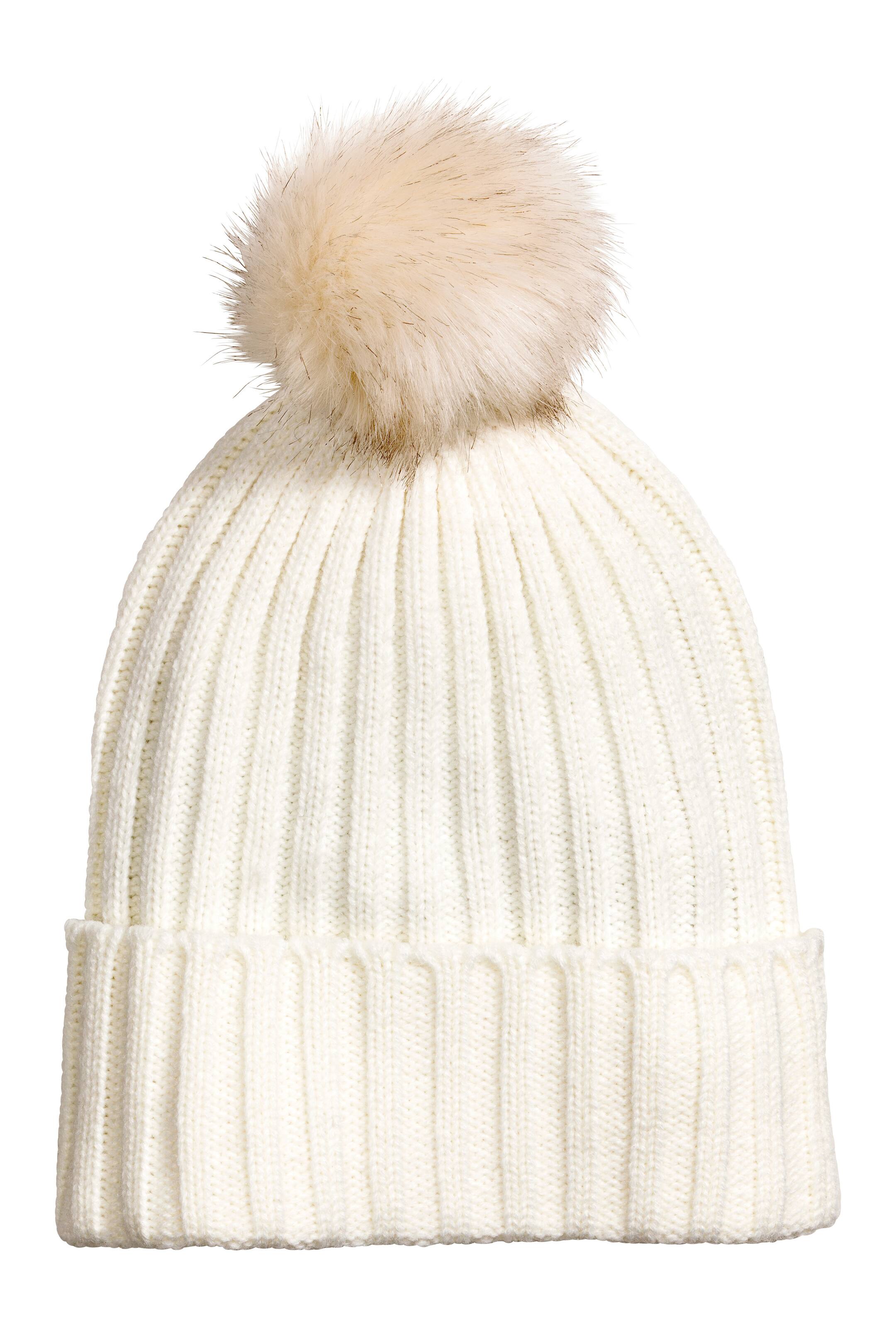 Ver imagen más grande: Gorro con borla - Blanco - MUJER | H&M ES 1