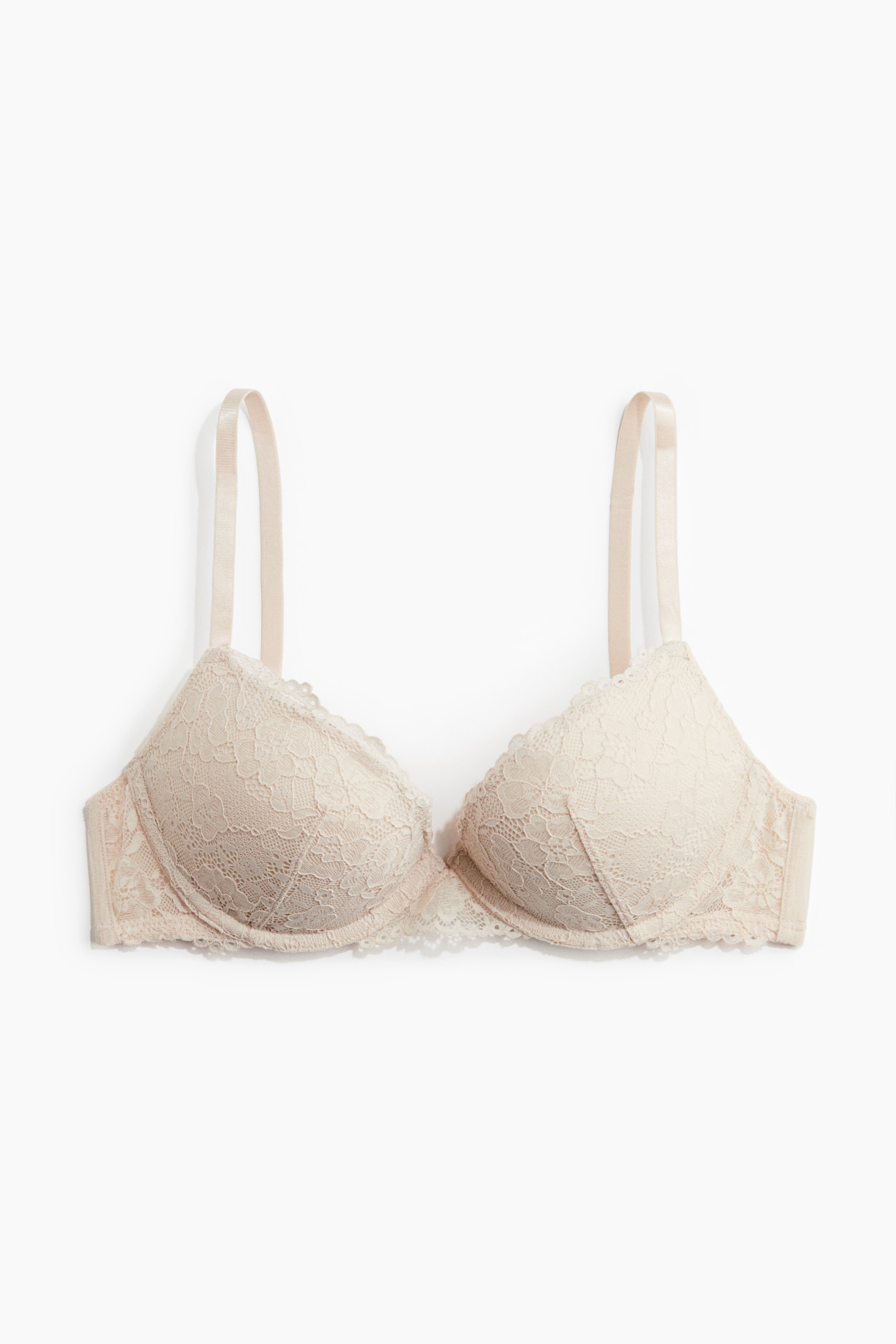 Lace Super Push Up Bra - Light beige/Light blue/Black/White/Powder pink