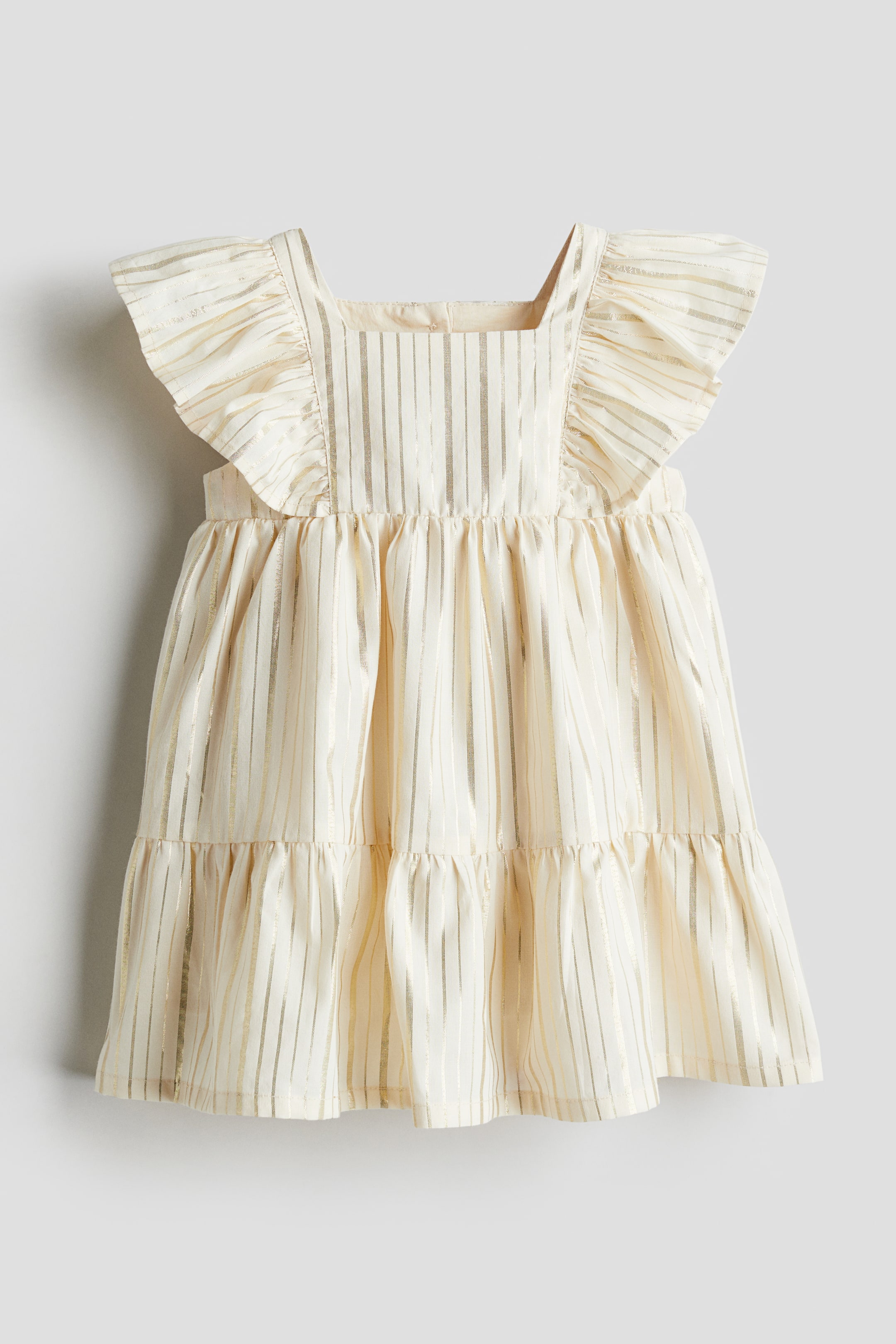 Shimmery Ruffle-trimmed Dress