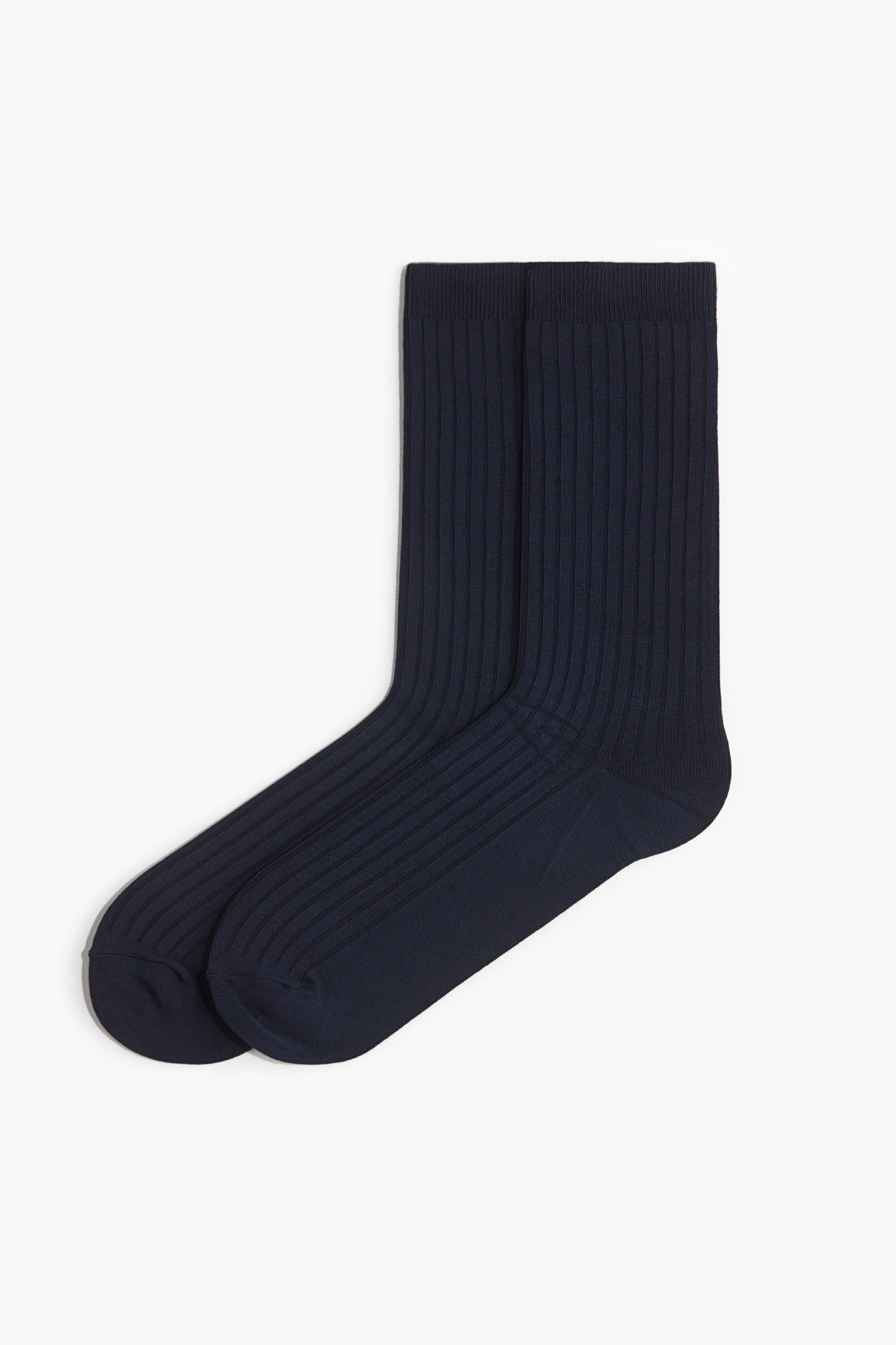 Herre - Marineblå 2-pack sokker i viskose- og bambusmiks - Size: 37/39  - H&M