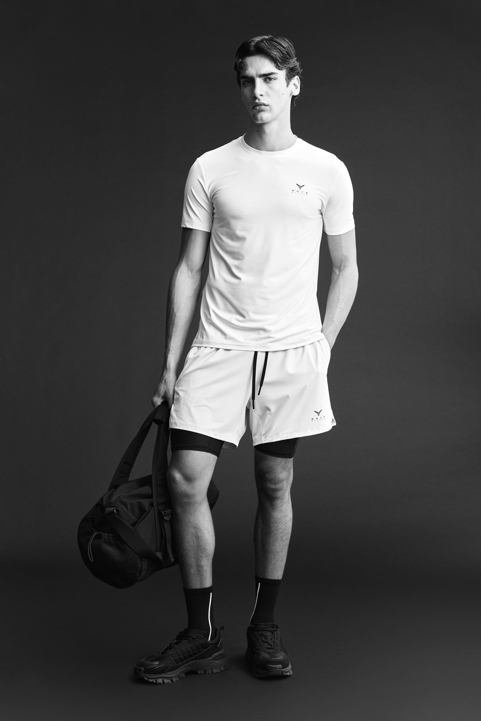 Спортна тениска Muscle Fit с DryMove™ - Кремав/Move Zlatan/Морскосин/Move Zlatan - 7