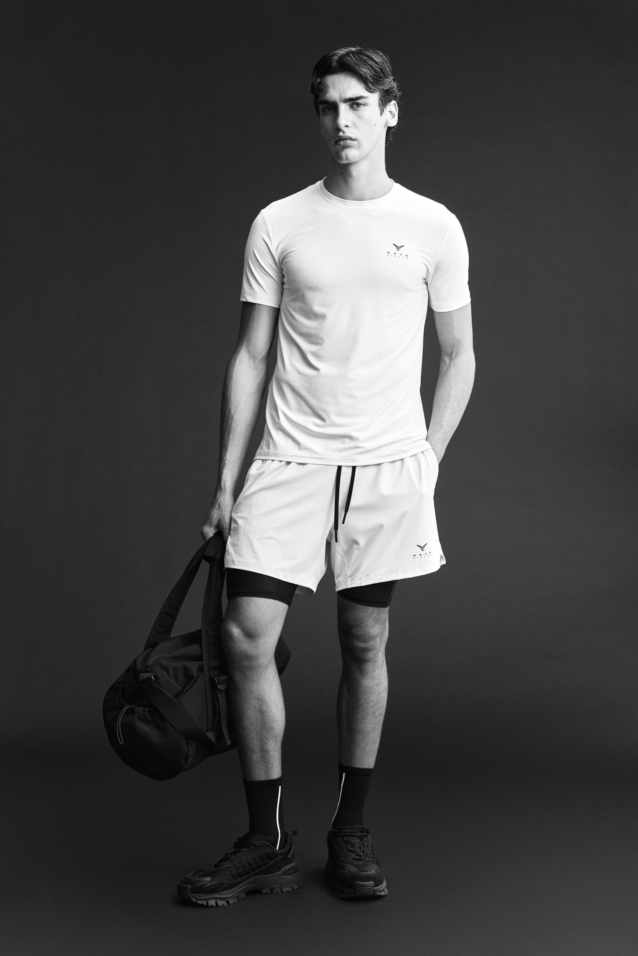 View larger image: Muscle Fit Sports T-shirt with DryMove™ - Cream/Move Zlatan - Men | H&M IN 4