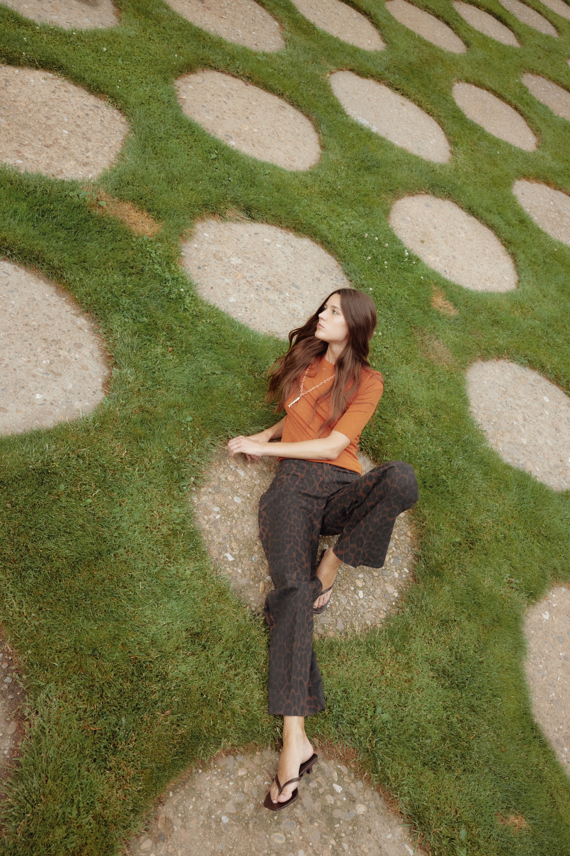 Wide High Jeans - Dark brown/leopard print - Ladies | H&M US