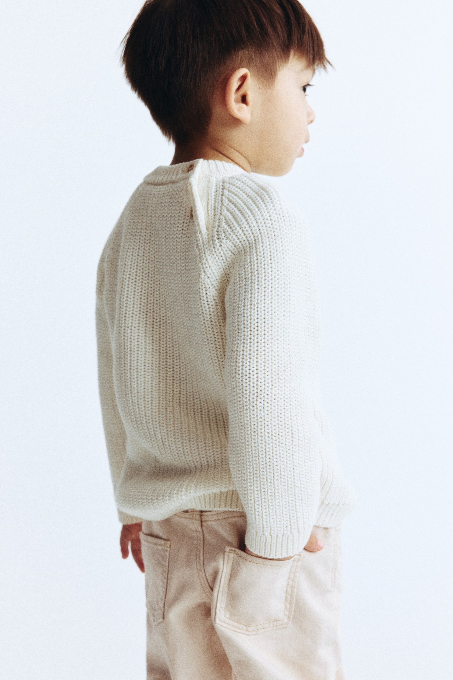 Cotton jeans - Light beige/Denim blue/Denim blue - 4