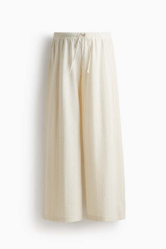 Женские брюки H&M MAMA Lace-Look Jersey Pants