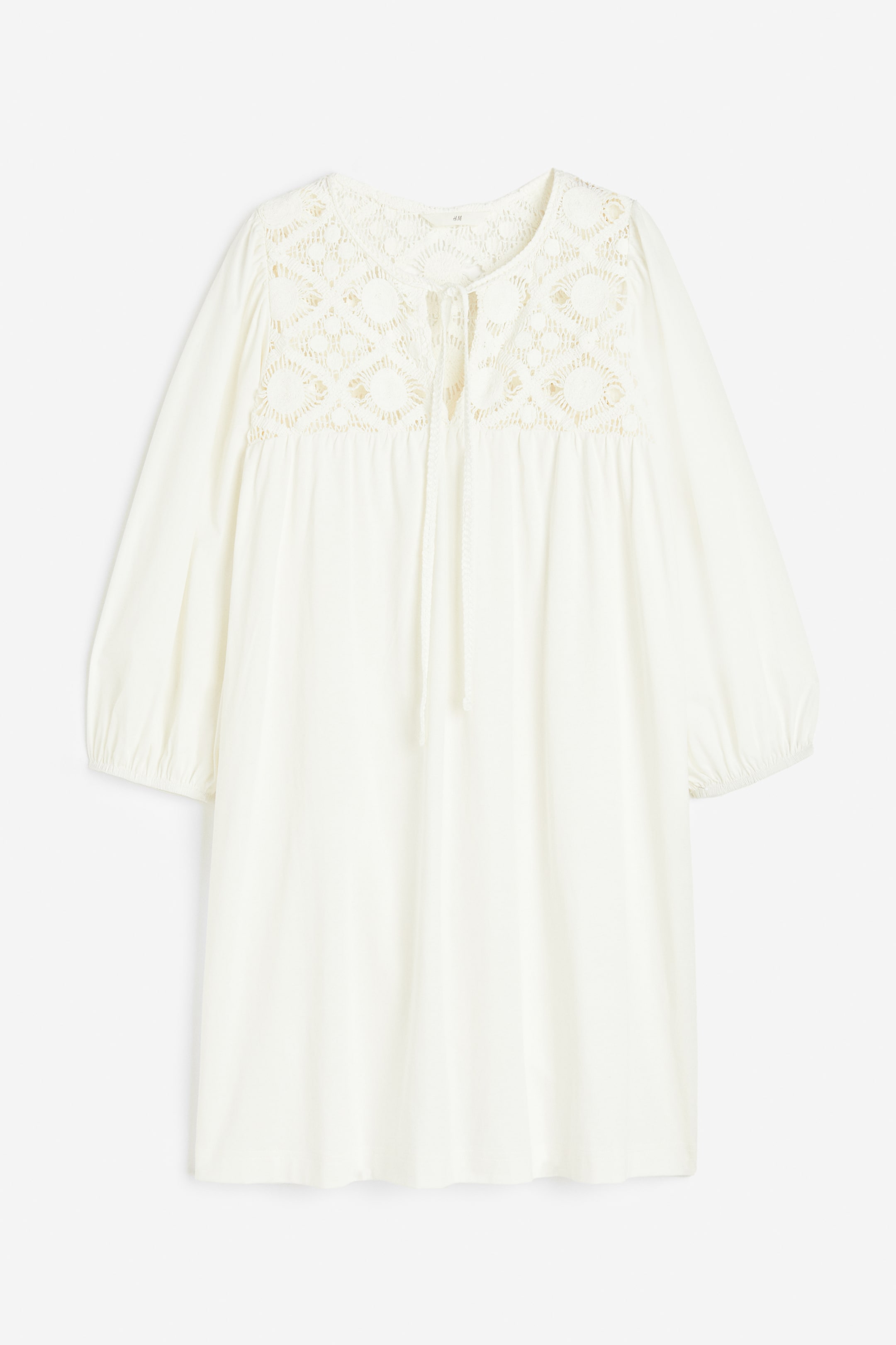 Lace-detail Jersey Dress