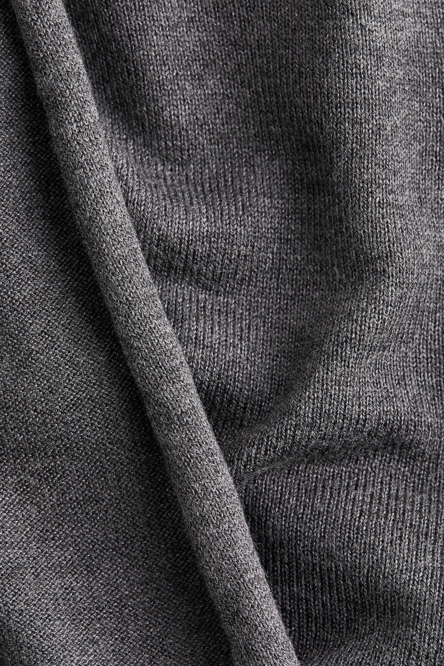 Женское платье H&M Scarf-Collar, цвет: Тёмный серый меланжевый — фото 2
