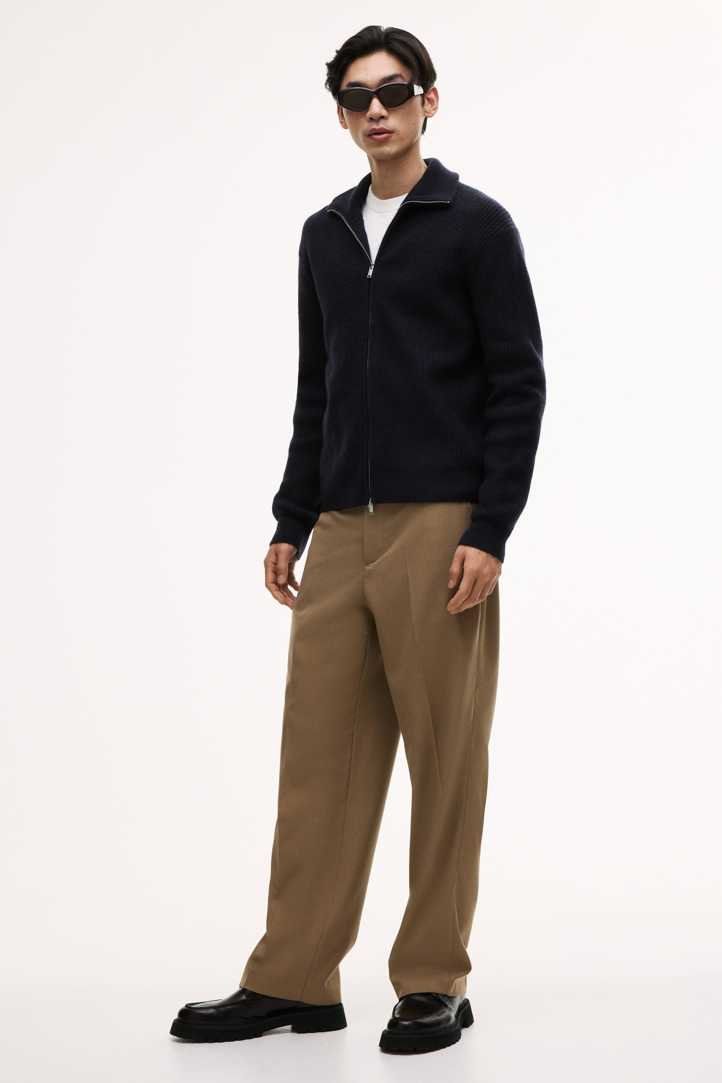 Regular Fit Zip cardigan