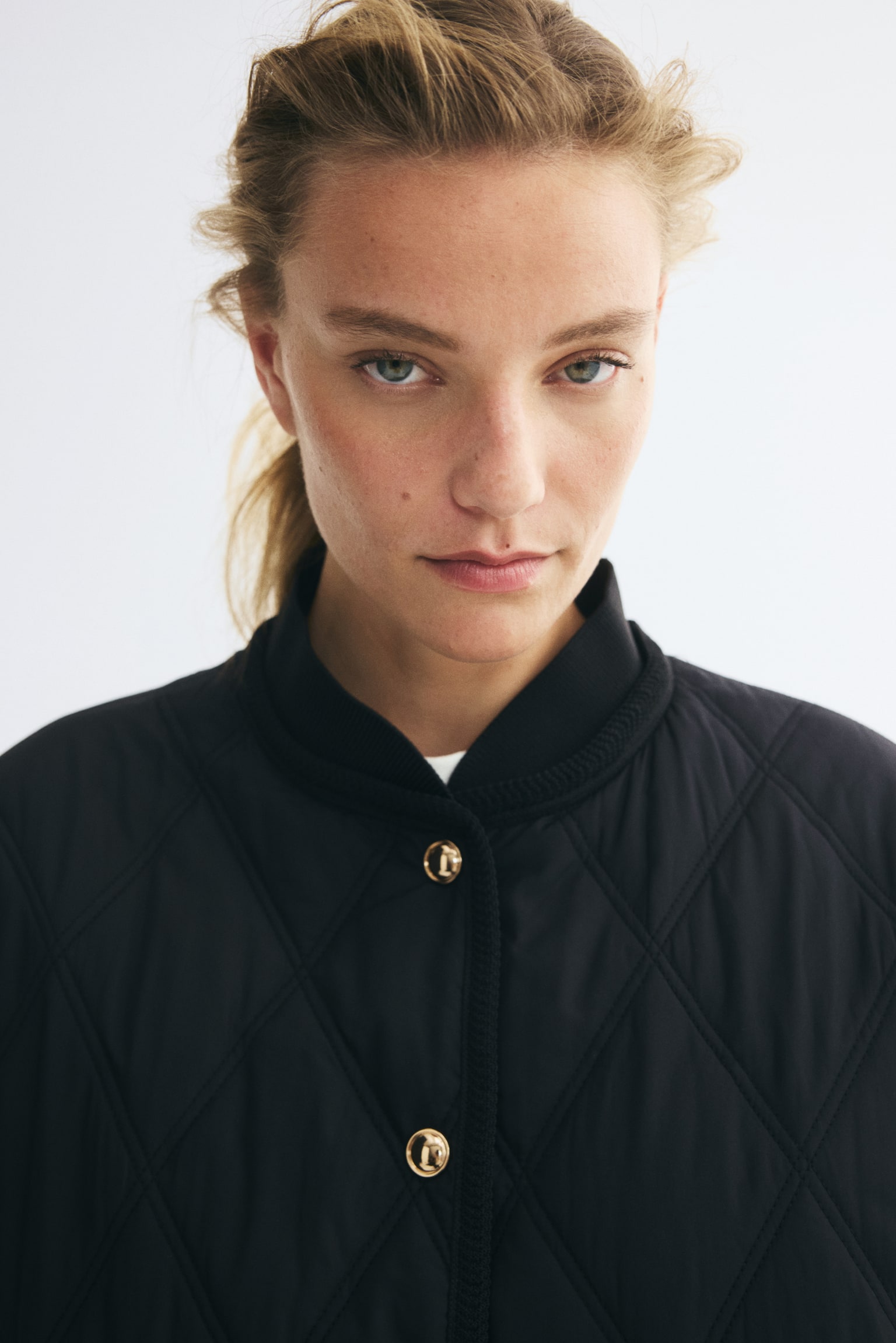 Женская куртка H&M Thermolite® Quilted, цвет: Чёрный — фото 3