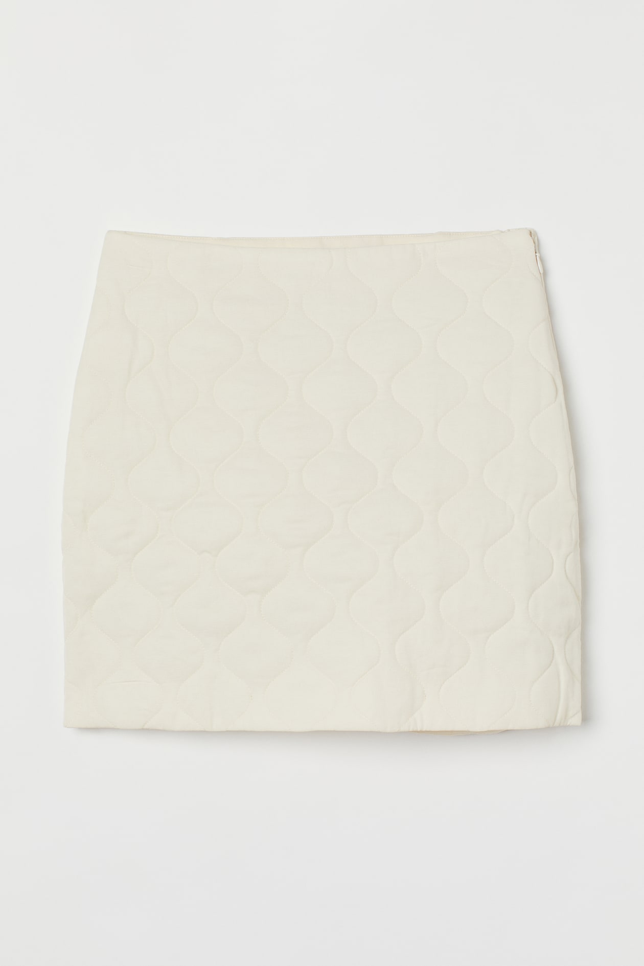 Jupe matelass?�e en lyocell m?�lang?� - Blanc - FEMME | H&M FR