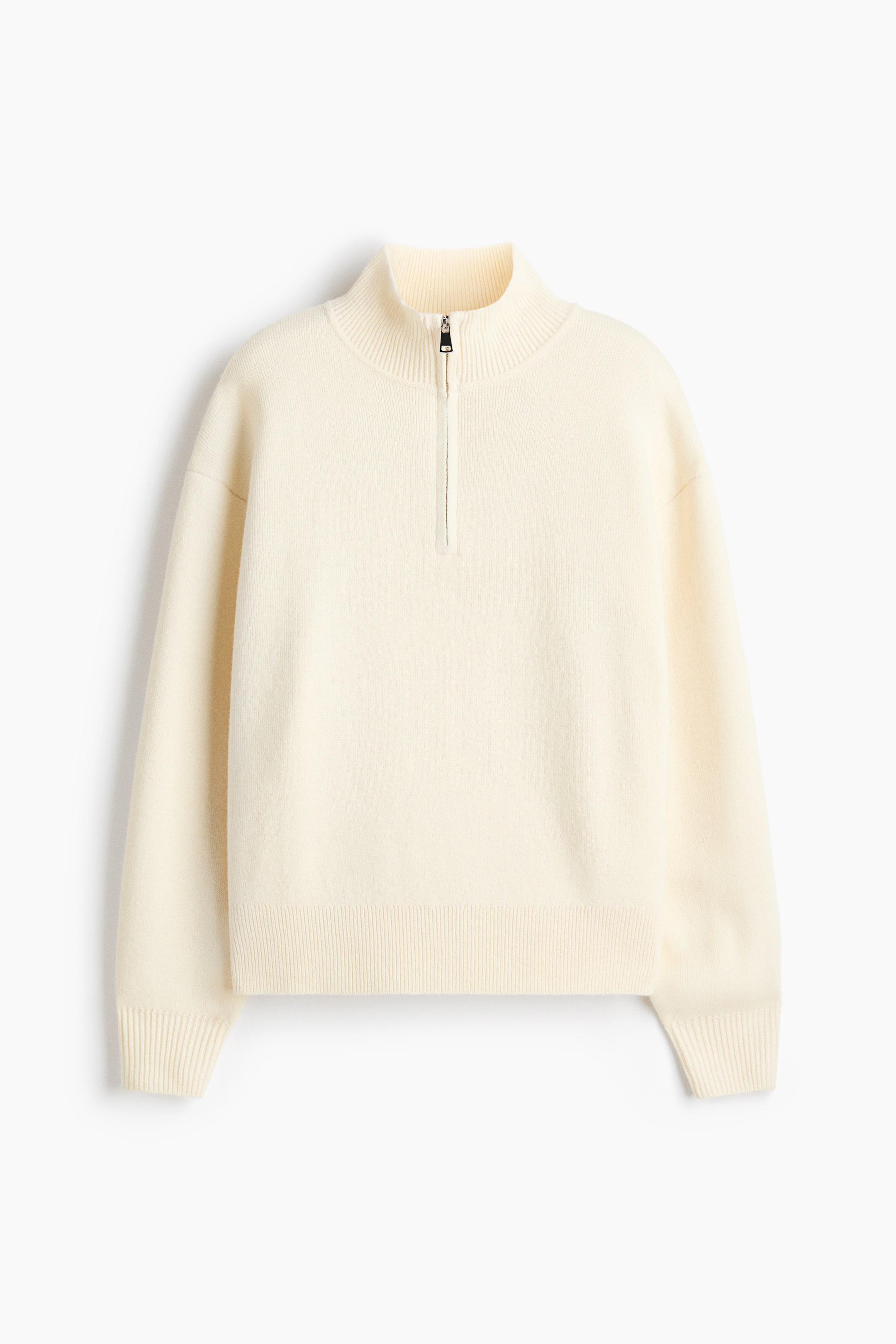 View larger image: Oversized zip-top jumper - Cream - Ladies | H&M 1