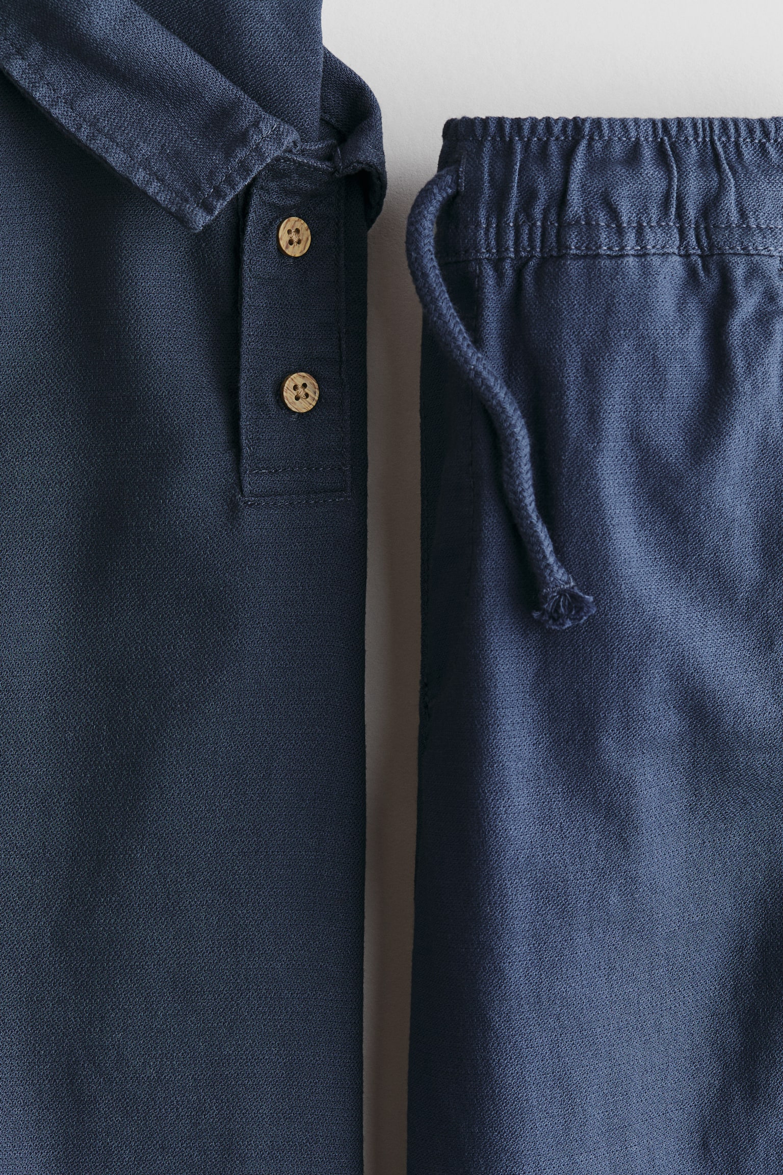 2-piece cotton set - Navy blue - 3