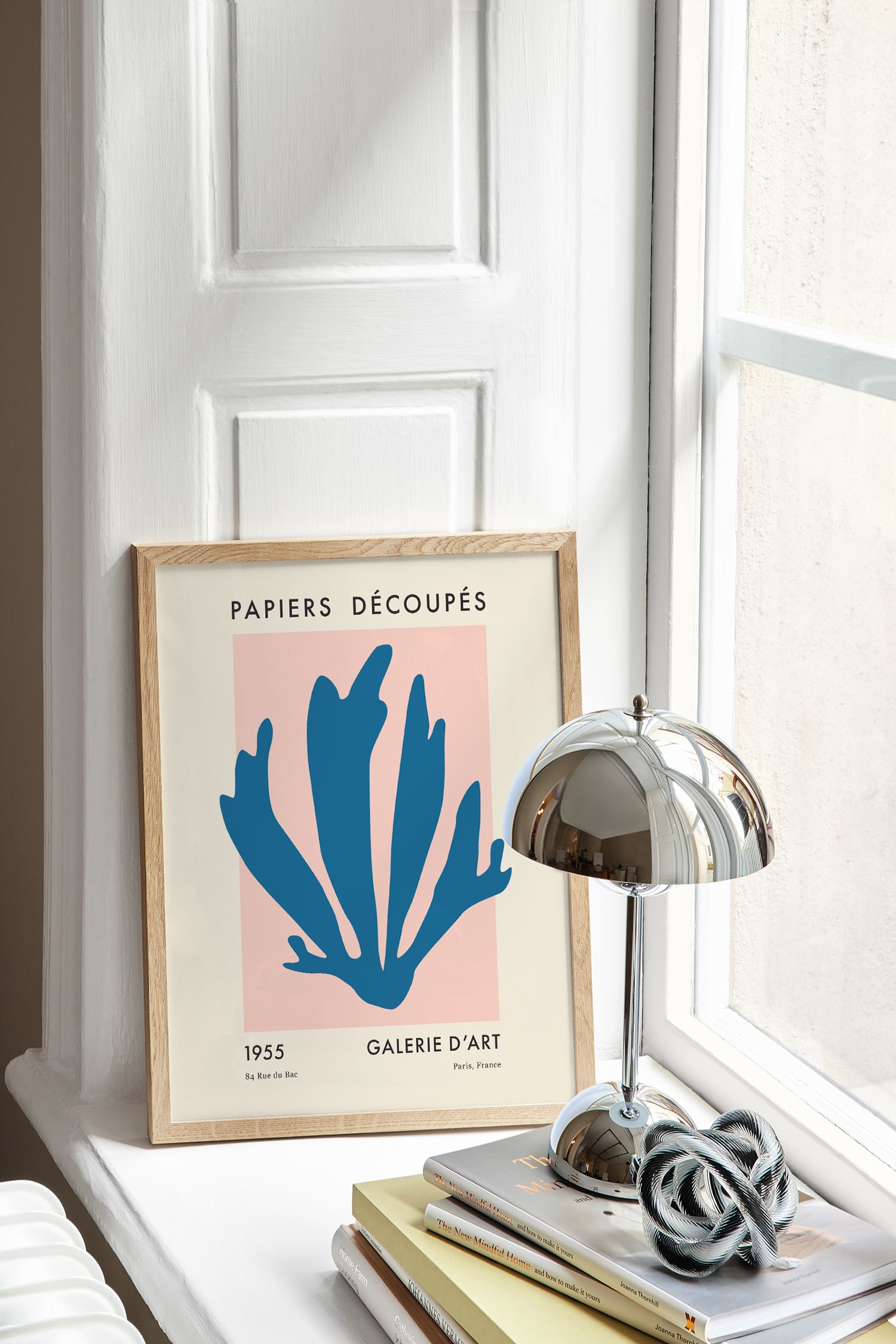 Papiers Découpés Blue - Blå/beige