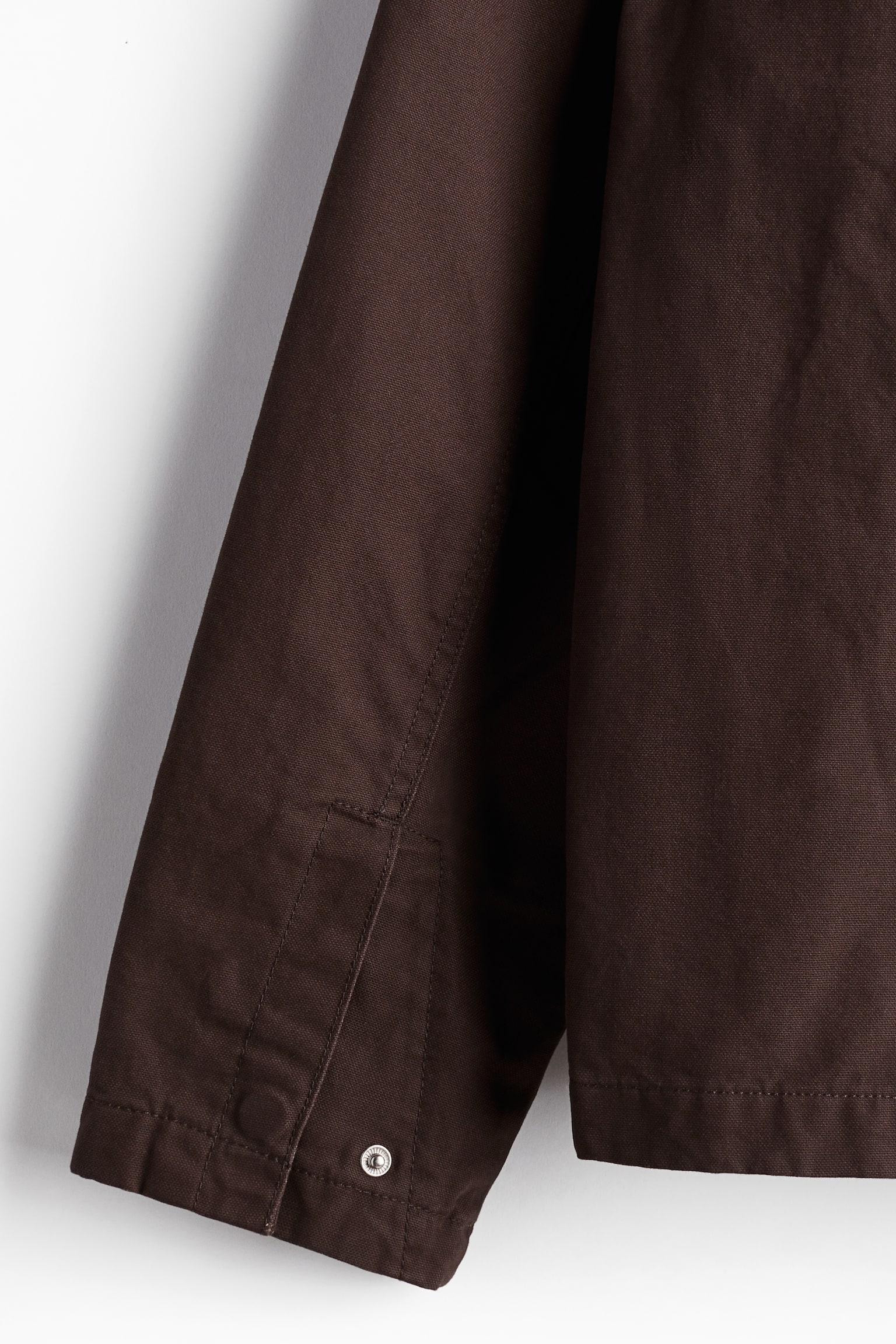 Regular Fit Canvas jacket - Brown/Black - 5