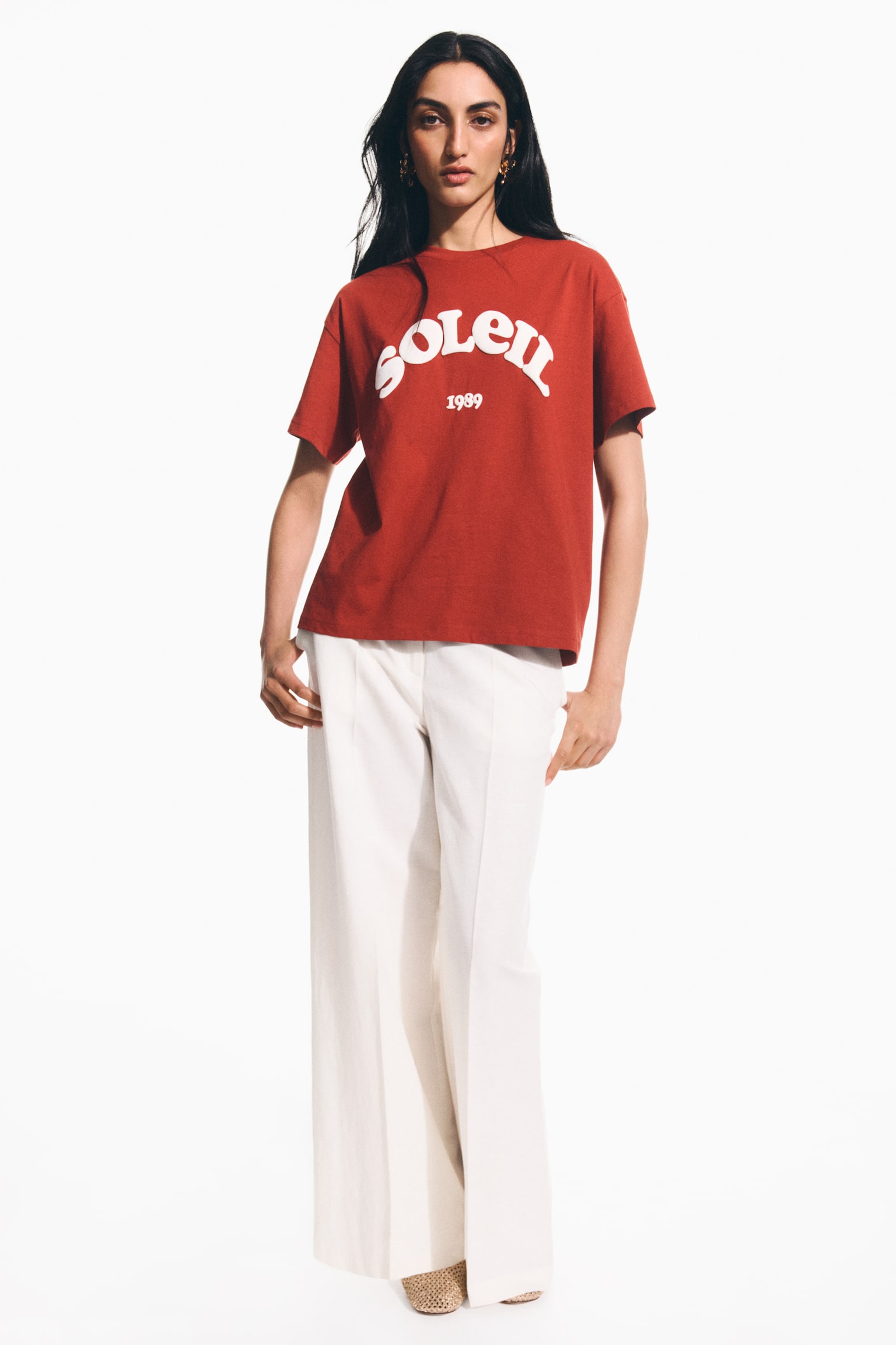 Printed T-shirt - Red/Soleil/Light blue/Salty Breeze/Cream/Sol de Verano - 4