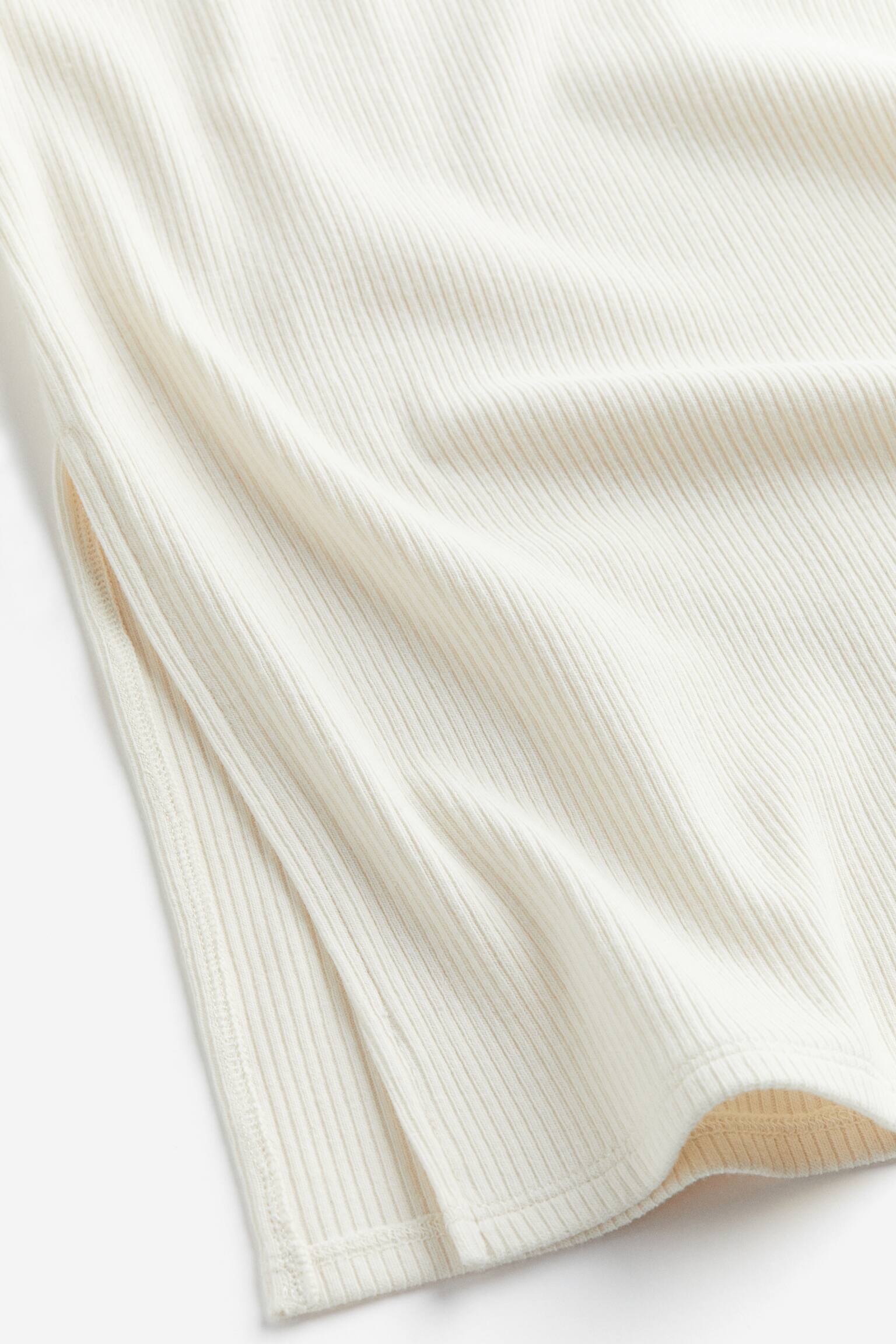 MAMA Before & After ribbed jersey tunic - Cream - 2