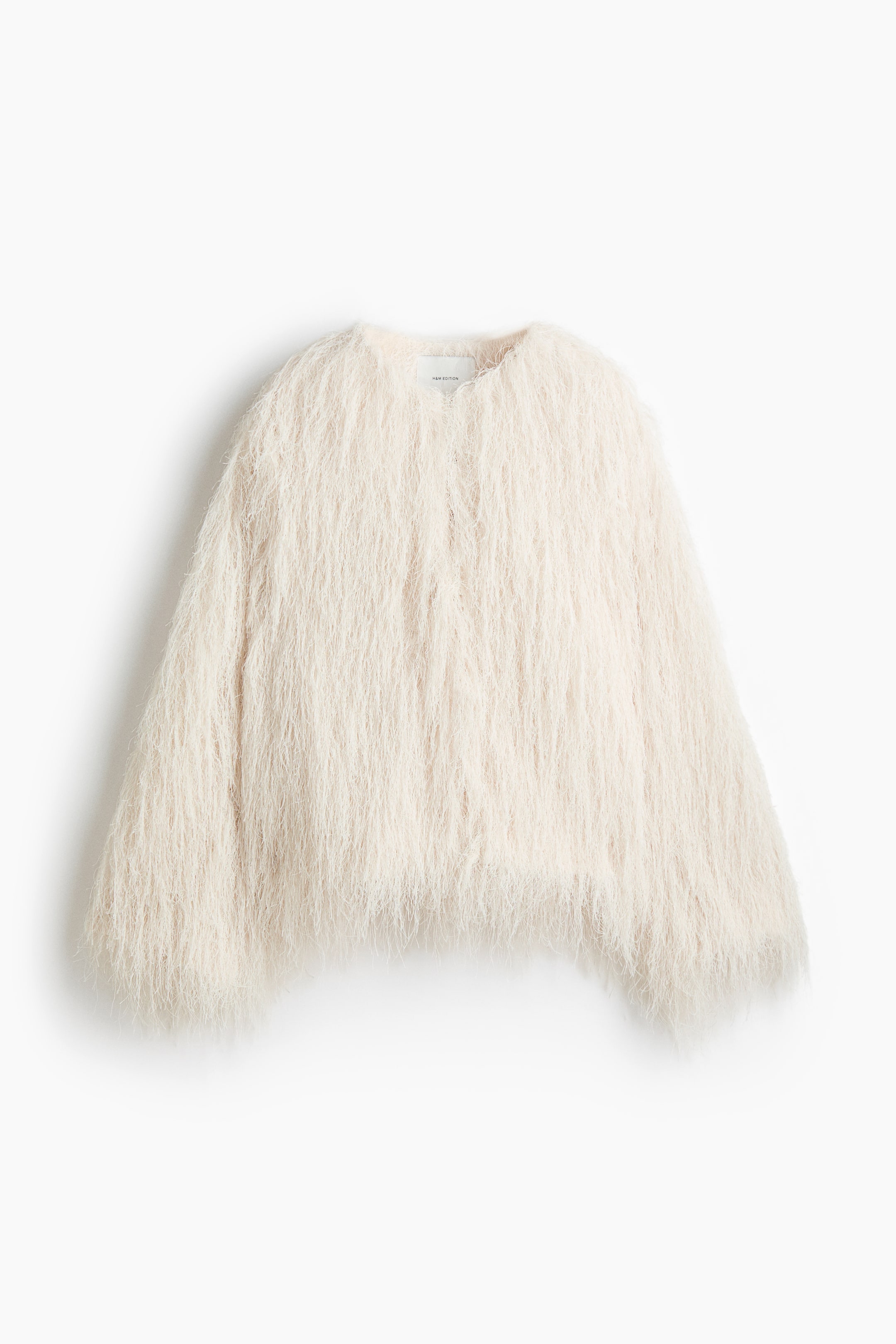 View larger image: Fringed jacket - Cream - Ladies | H&M MY 5