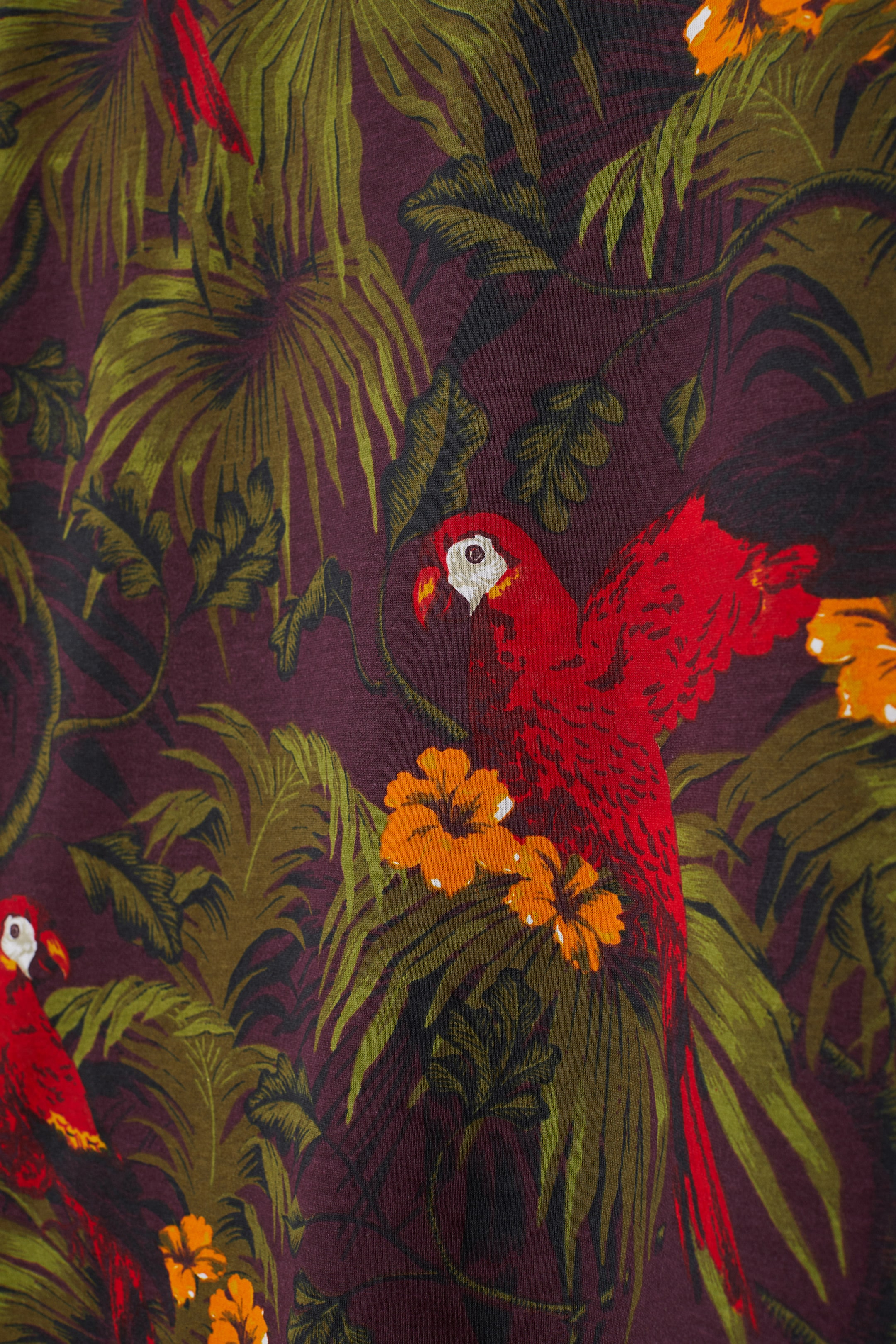 查看大圖: 棉質T恤 - 酒紅色/印花 - Men | H&M 2